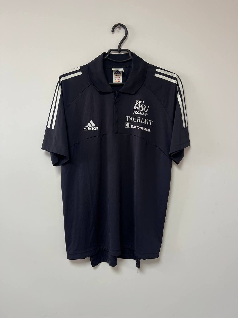 Adidas Vintage 90s St. Gallen Polo Jersey Football Shirt Adidas XL Size US XL / EU 56 / 4 - 1 Thumbnail