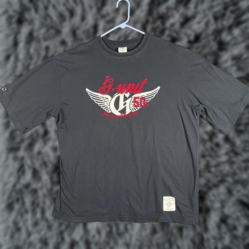 Logo 7 G-Unit Shirt Mens 2XL Black Heavyweight Wings Logo Hip Hop Tee Size US XXL / EU 58 / 5 - 1 Thumbnail