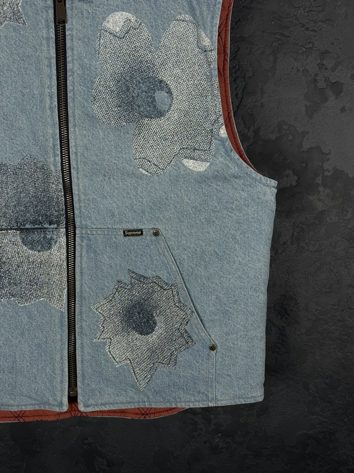 Supreme Supreme Nate Lowman Work Vest Denim (Large) Size US L / EU 52-54 / 3 - 7 Thumbnail