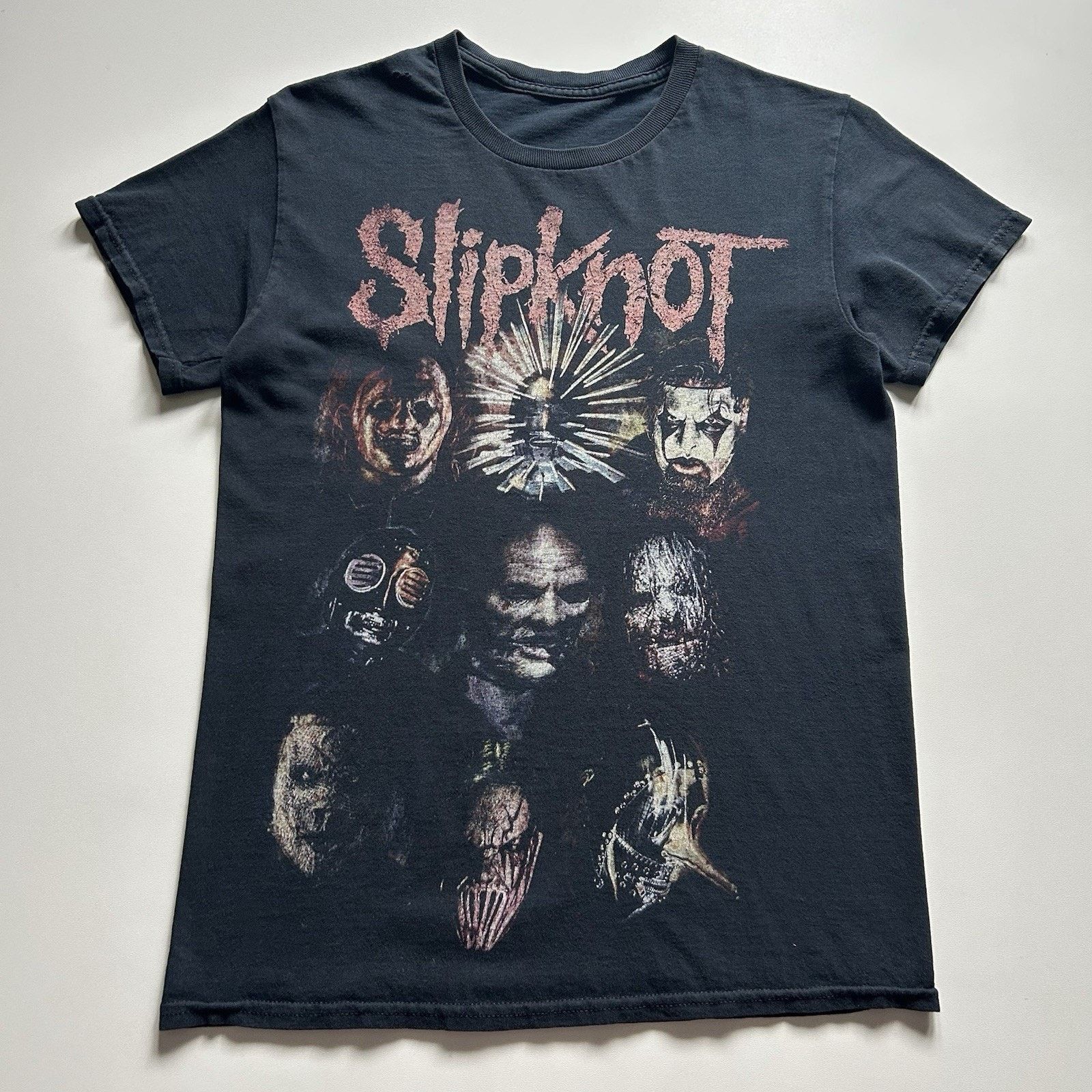Band Tees × Slipknot × Vintage Slipknot Prepare for Hell World Tour Shirt Small Faded Black Size US S / EU 44-46 / 1 - 1 Thumbnail