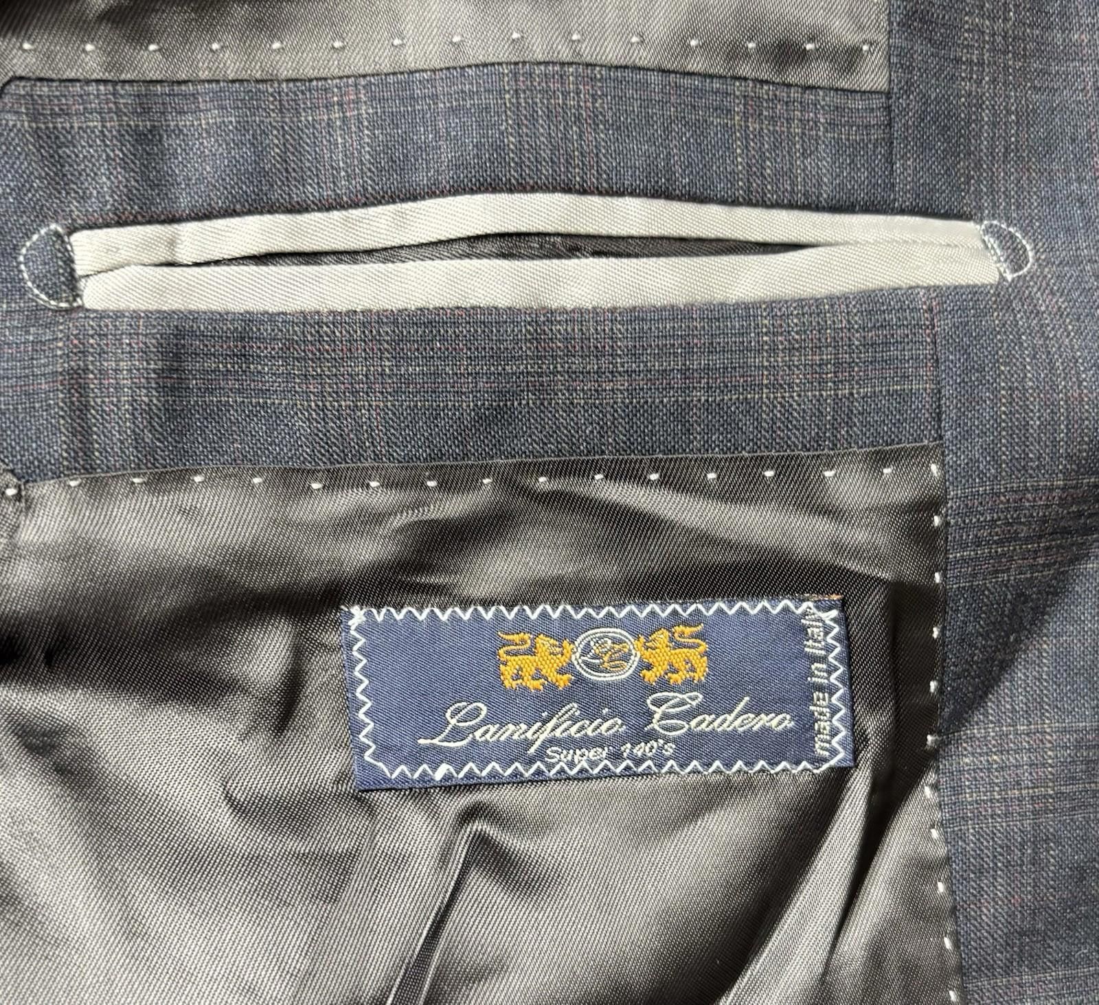Other Giorgio Valentini Blazer Men's 42L Lanificio Super 140s Wool Size 42L - 3 Thumbnail