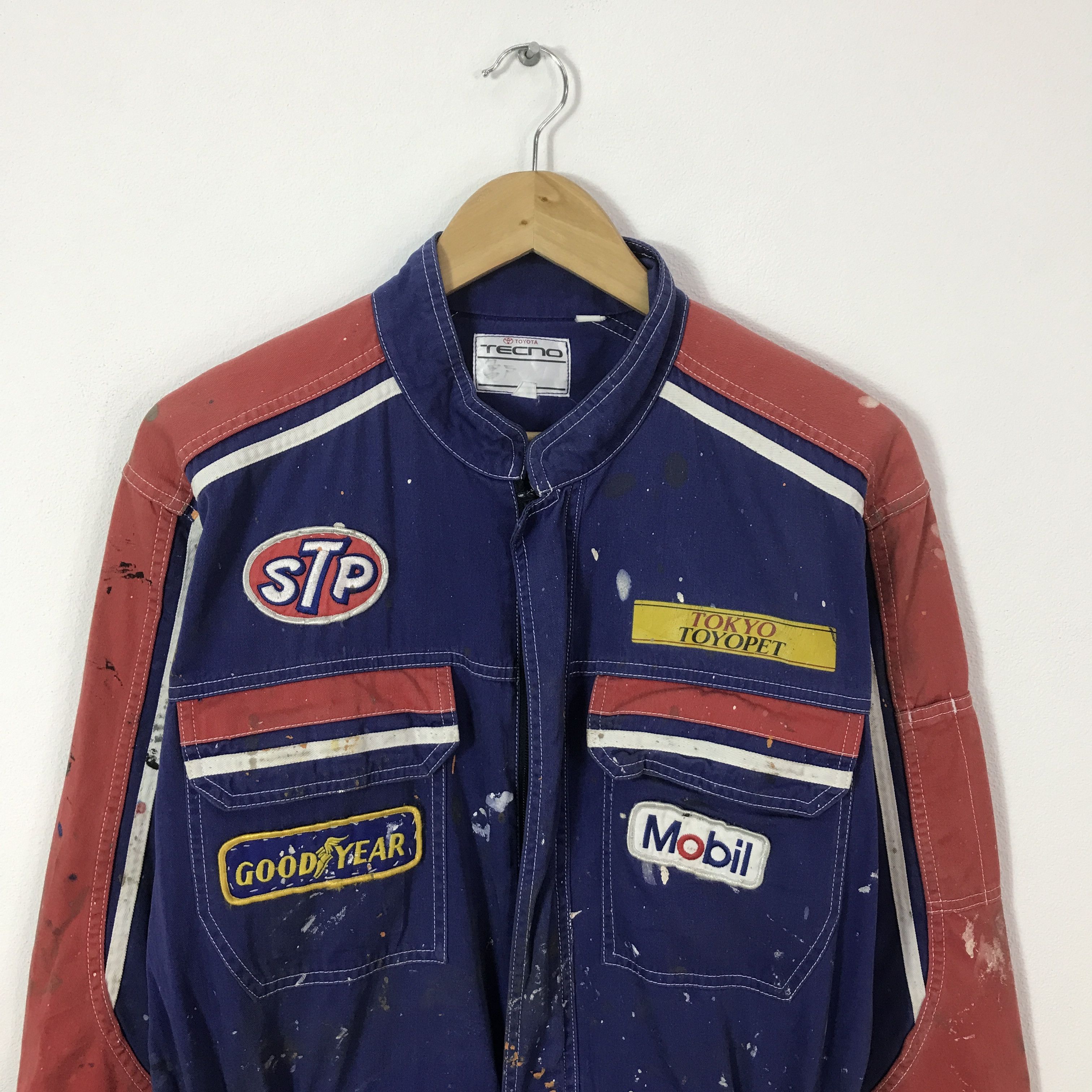 Japanese Brand Vtg Tokyo tecno toyopet Racing coverall painted style K70B20 Size US L / EU 52-54 / 3 - 2 Thumbnail