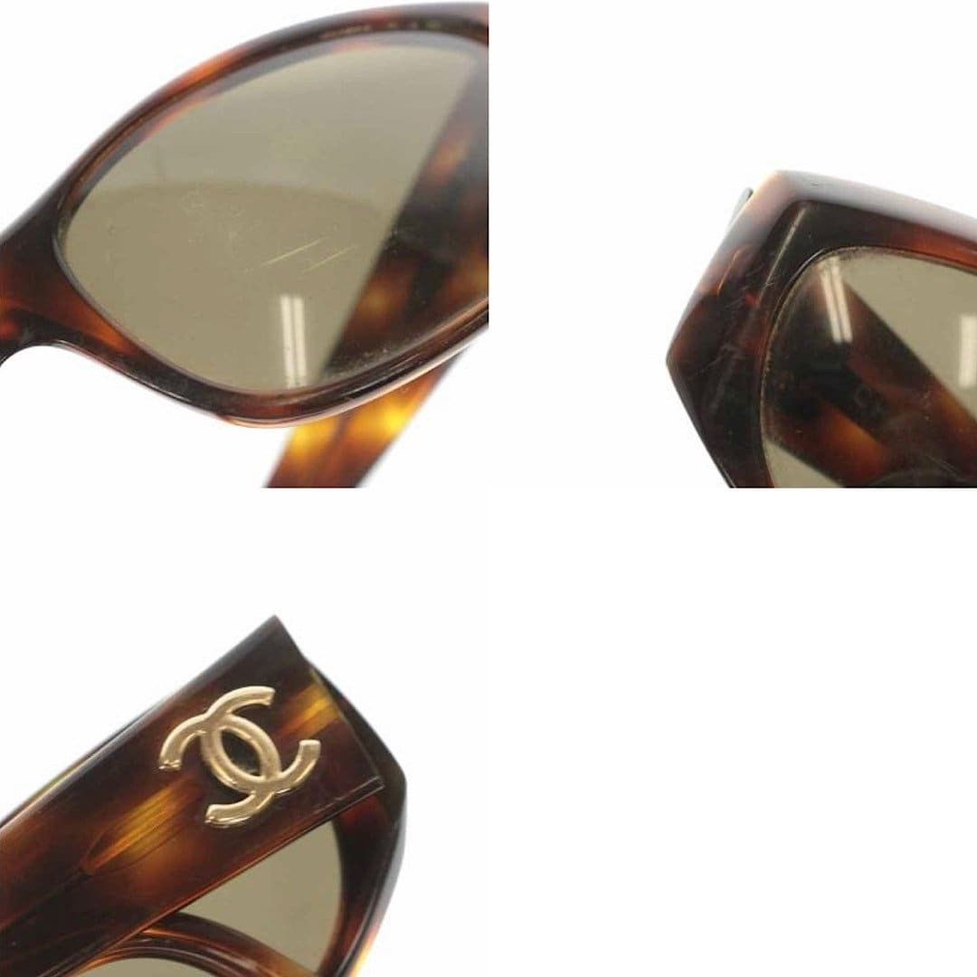 Chanel Vintage CHANEL brown frame and grey shade sunglasses with go Size ONE SIZE - 6 Thumbnail