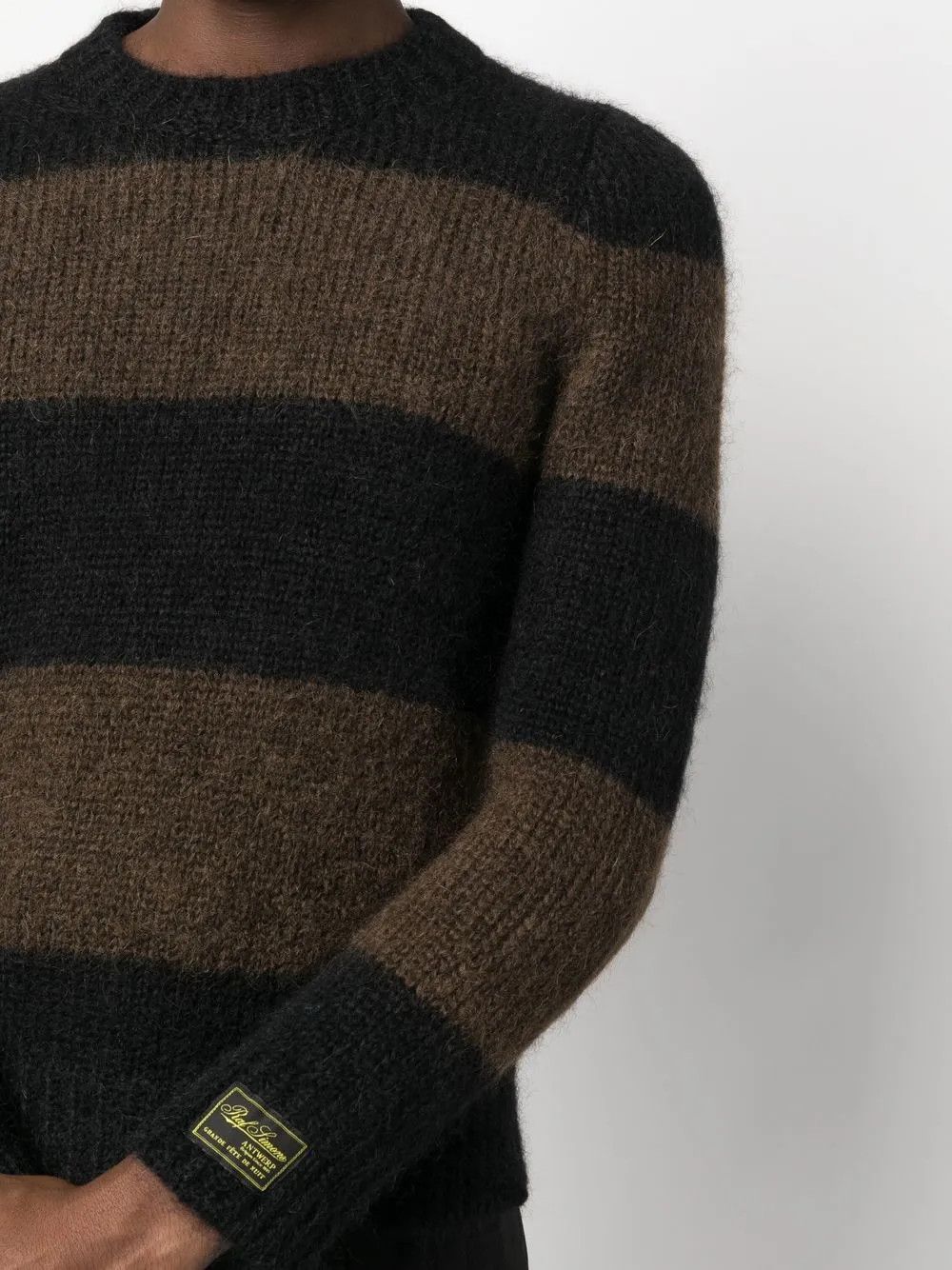 Raf Simons o1y0325 Logo Crewneck Sweater in Black/Brown Size US S / EU 44-46 / 1 - 2 Thumbnail