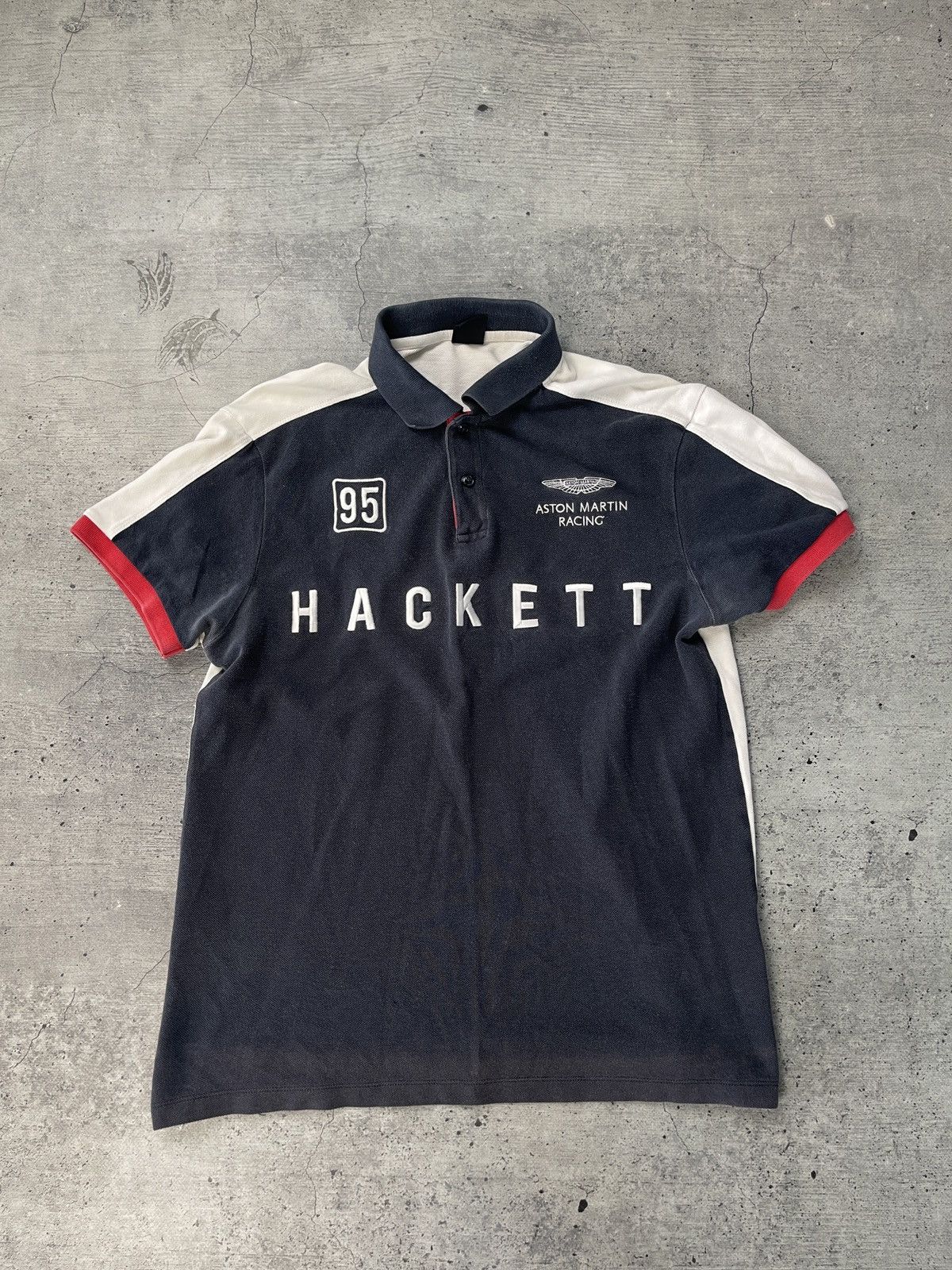 Hackett Vintage Hackett Aston Martin Racing Polo Shirt Tee Size US M / EU 48-50 / 2 - 1 Thumbnail