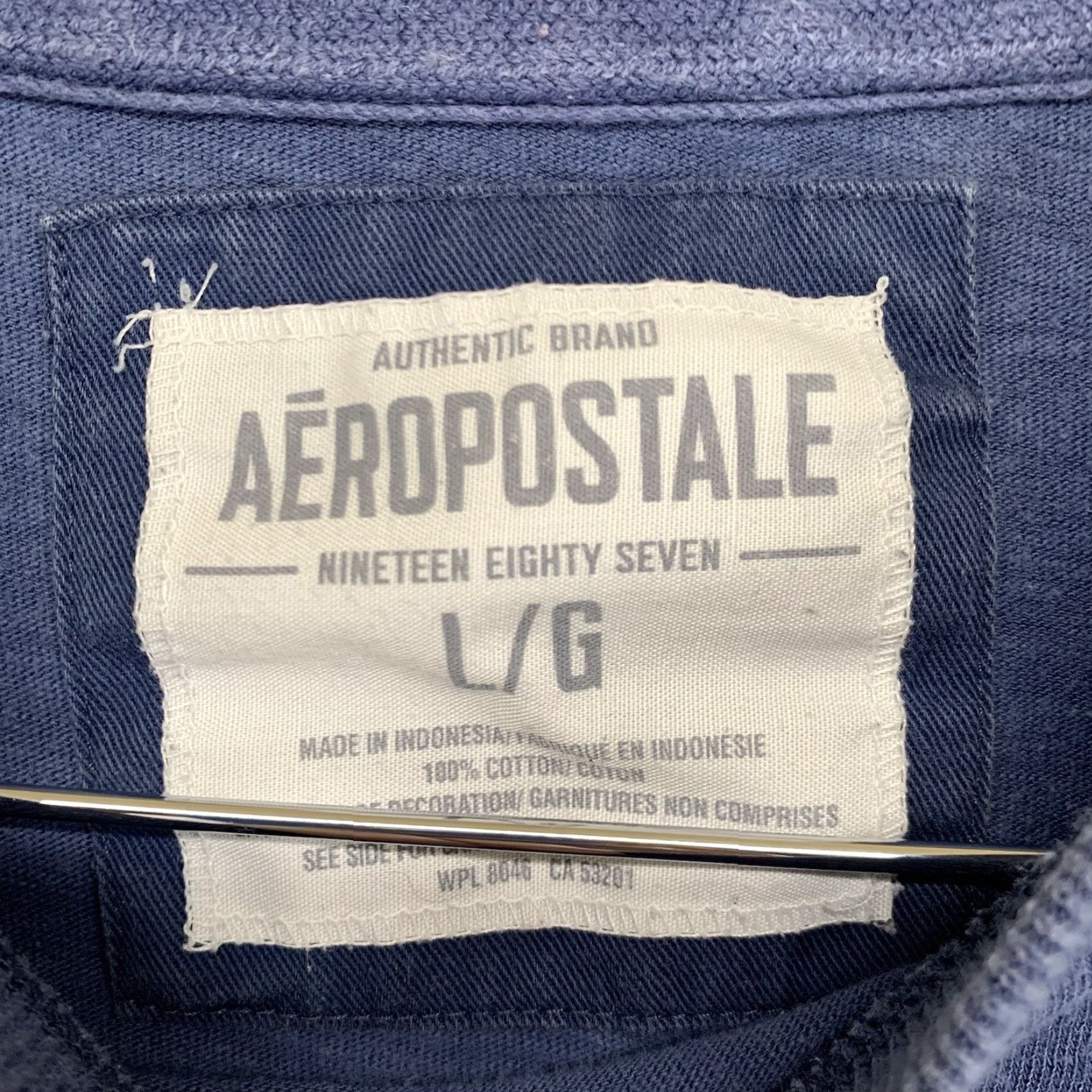 Vintage VINTAGE Aéropostale T-Shirt Mens L Blue Long Sleeve Distressed Graphic Print Ivy Adventure Time 90s Preppy Heavyweight Cotton Knit Embroidered Logo Size US L / EU 52-54 / 3 - 5 Thumbnail
