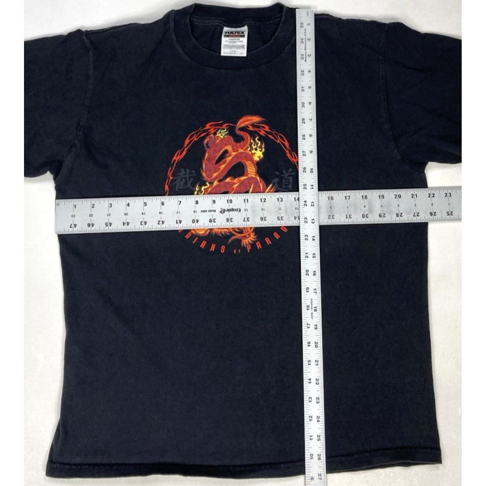 Tultex VINTAGE Guardians Of Paradise Dragon Graphic T-shirt Men Large Black Size US L / EU 52-54 / 3 - 6 Thumbnail