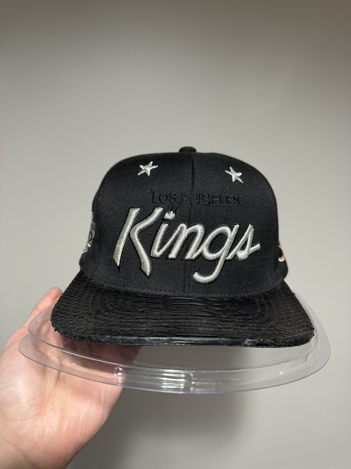 Just Don × Mitchell & Ness Just Don x Mitchell & Ness NHL Los Angeles Kings Black Hat Size ONE SIZE - 10 Thumbnail