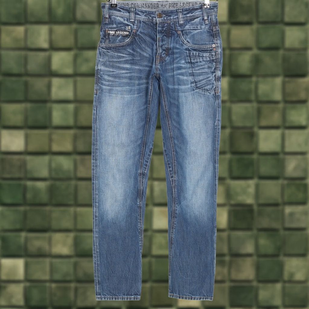 Vintage PME Legend Commander Jeans Men Slim Tapered 30W32 L32 Denim Blue 5-Pocket Design Regular | Men’s Jeans Size US 30 / EU 46 - 1 Thumbnail