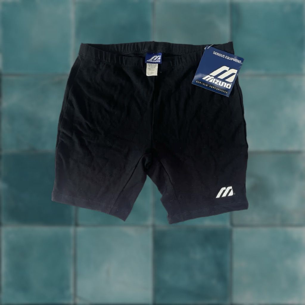 Mizuno VINTAGE Mizuno Volleyball Shorts Womens L Deadstock NWT USA Made in USA Black 90s 00s Athletic Activewear Womens Mans? Size 36" / US 14 / IT 50 - 1 Thumbnail