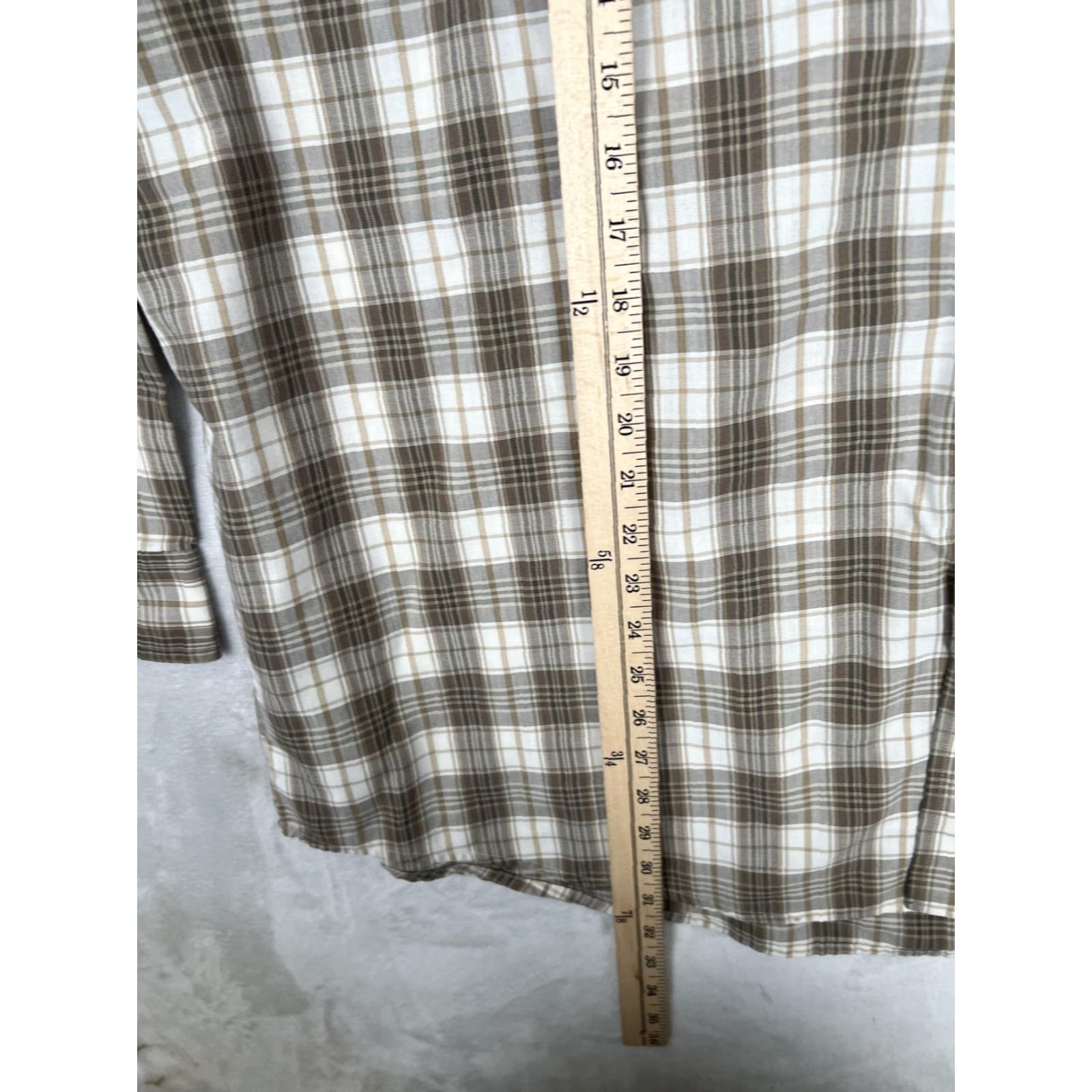 Vintage VTG Big Mac Shirt Mens 2XL Brown Plaid Long Sleeve Button Front Workwear Casual Size US XXL / EU 58 / 5 - 7 Thumbnail