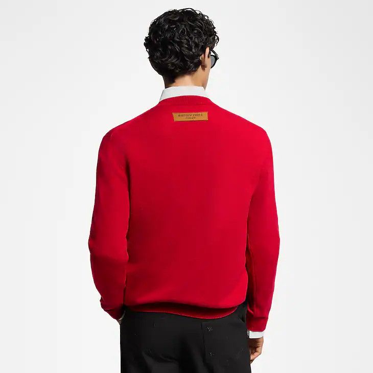 Louis Vuitton LV Embossed Cashmere Crewneck Size US M / EU 48-50 / 2 - 4 Thumbnail