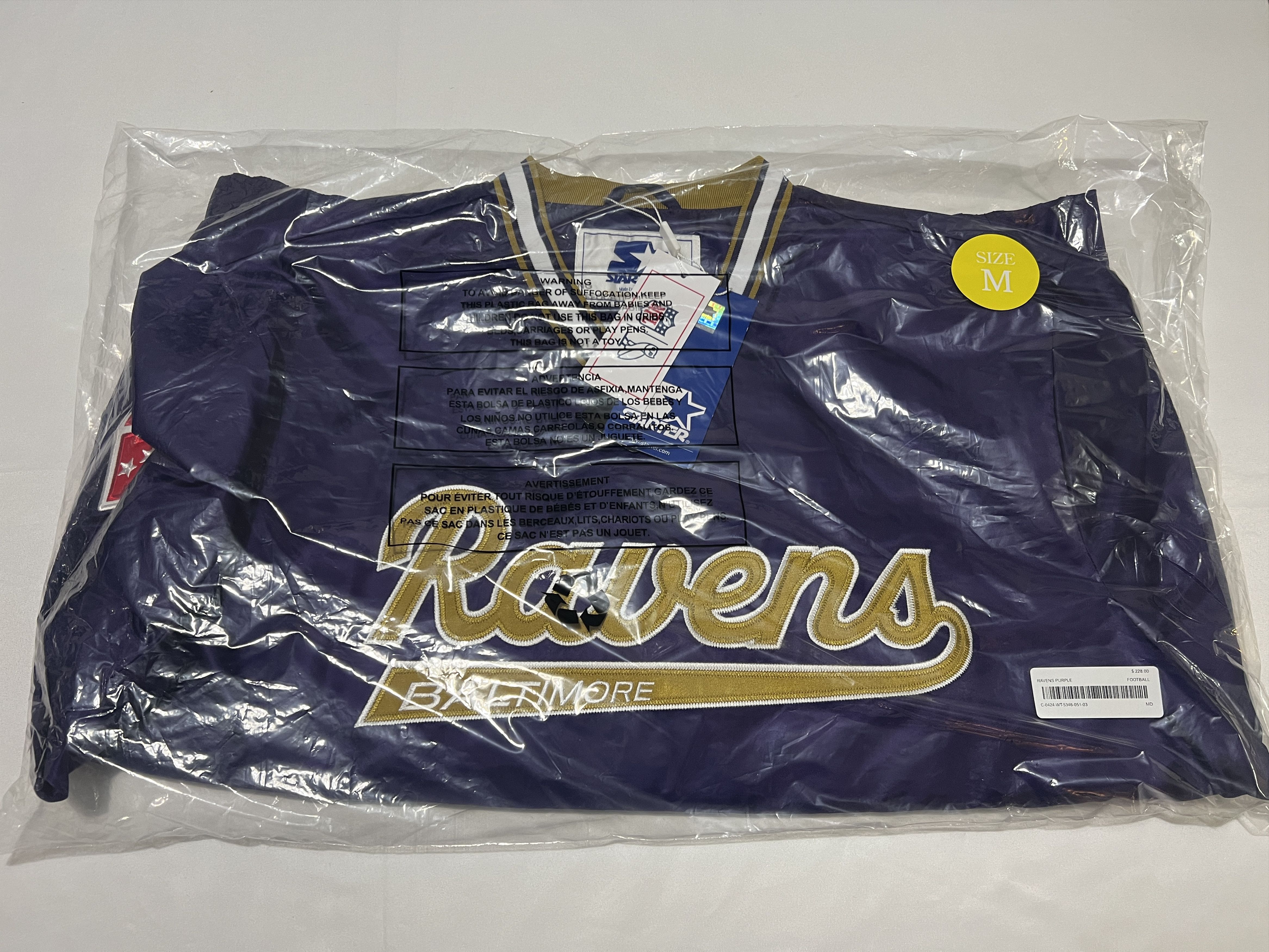 Drake OVO x NFL BALTIMORE RAVENS STARTER TRAINER PULLOVER JACKET Size US M / EU 48-50 / 2 - 1 Thumbnail