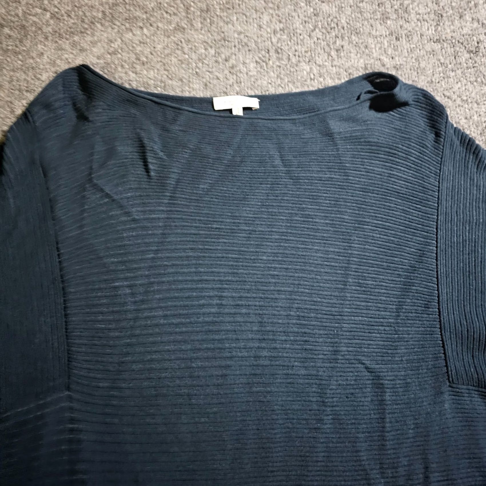 Vintage Lafayette 148 Top Womens Large Green Ribbed Long Sleeve Blouse Casual Shirt Knit Viscose Boat Neck Autumn Winter - Mens not applicable Size L / US 10 / IT 46 - 2 Thumbnail