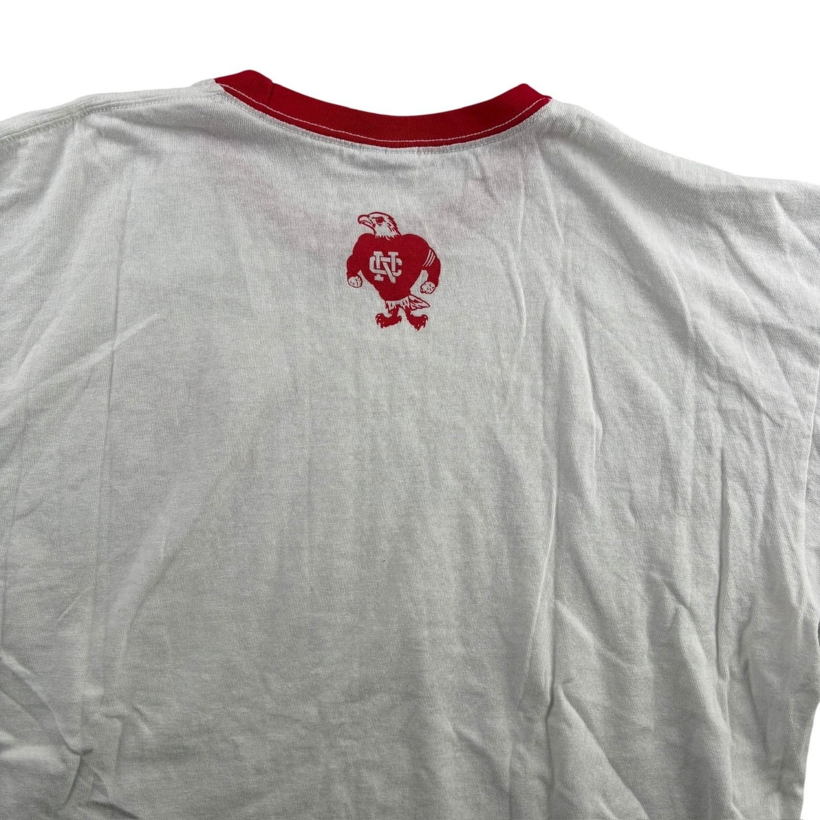 Anvil VTG North Carolina Men’s Ringer Crew Neck Football T-Shirt Size US S / EU 44-46 / 1 - 4 Thumbnail