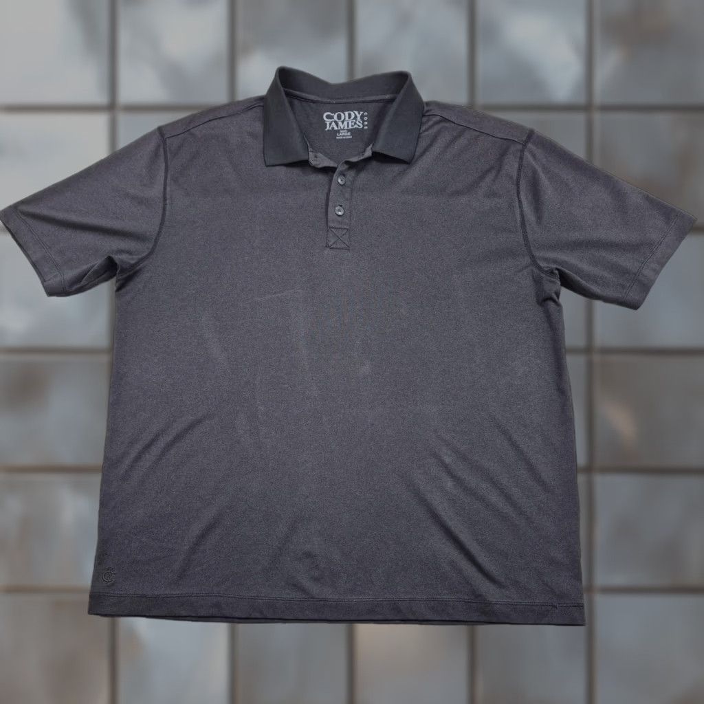 Cody James Cody James Polo Shirt Mens Large Gray Core Western Graphic Casual Polyester Shirt Size US L / EU 52-54 / 3 - 1 Thumbnail