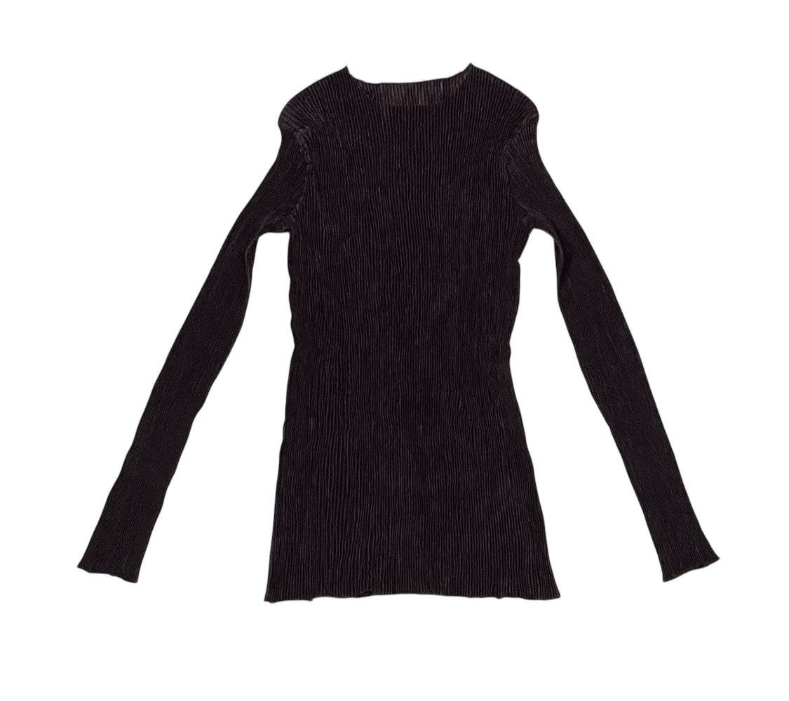 Pleats Please Issey Miyake TAX FREE 🇺🇸 issey miyake pleats dark brown longsleeve Size S / US 4 / IT 40 - 1 Thumbnail