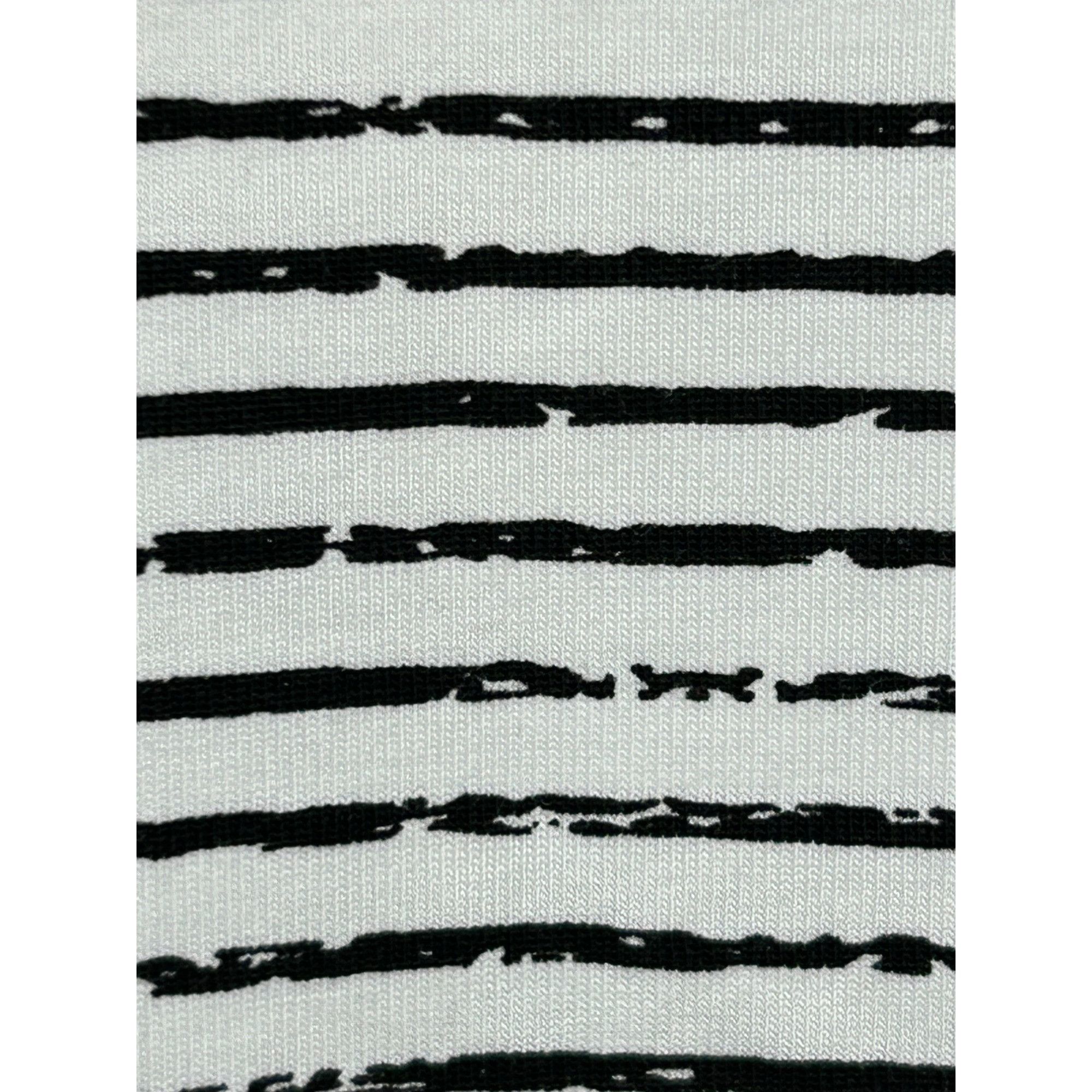 Other E.L.I Tunic Top XL Black White Stripes Long Sleeve V-Neck Bu Size XL / US 12-14 / IT 48-50 - 14 Thumbnail