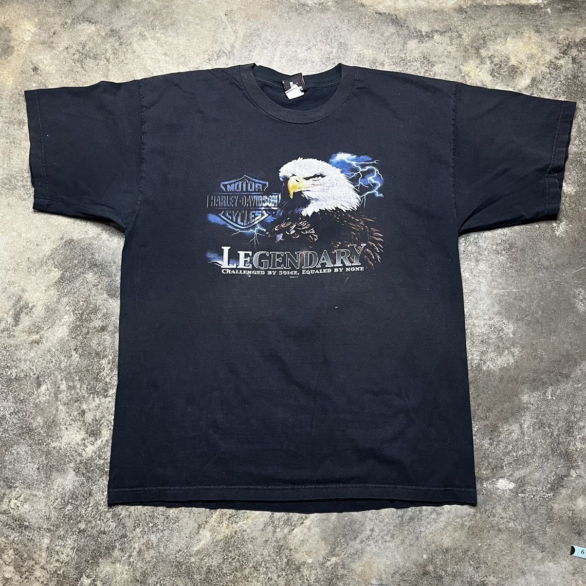 Harley Davidson × Vintage vintage harley davidson lightning baggy tshirt Size US XL / EU 56 / 4 - 2 Thumbnail