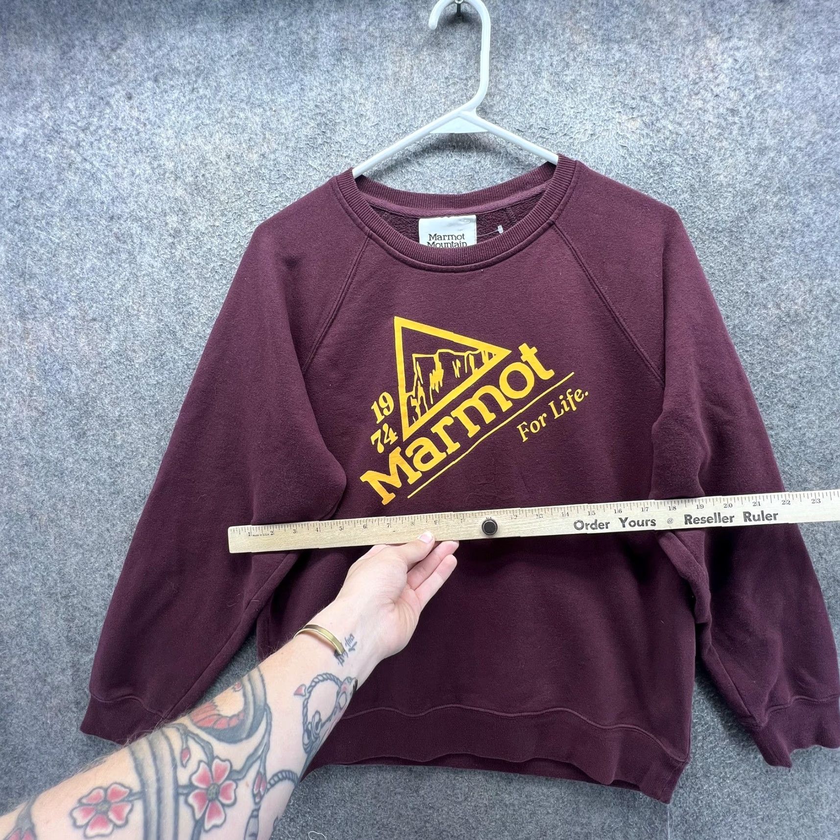 Marmot Marmot Sweatshirt Mens Small Red Graphic Fleece Crewneck Pullover Hiking Logo Size US S / EU 44-46 / 1 - 4 Thumbnail