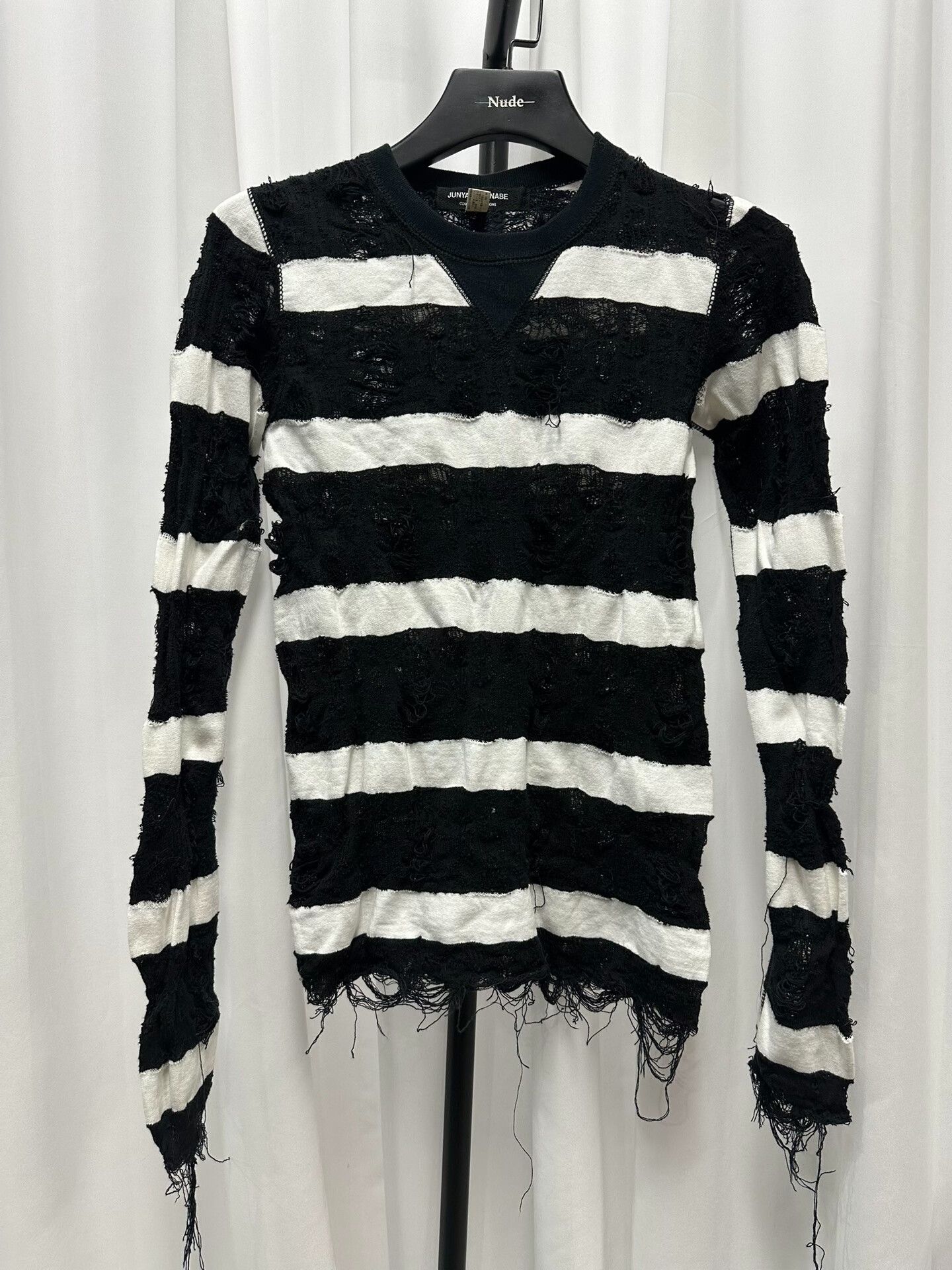 Junya Watanabe Junya Watanabe Striped Long Sleeve Top Size S / US 4 / IT 40 - 1 Thumbnail