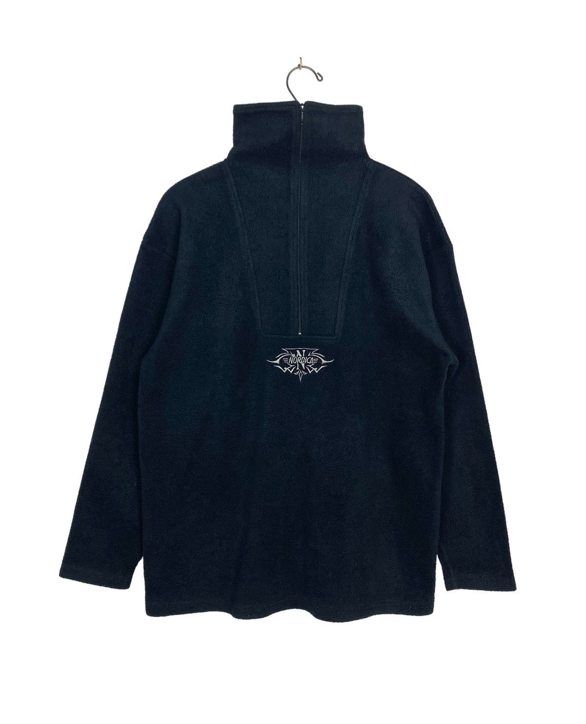 Japanese Brand Rare‼️ Vtg Nordica Fleece Half Zipper Embroidery Center Logo Size US M / EU 48-50 / 2 - 1 Thumbnail