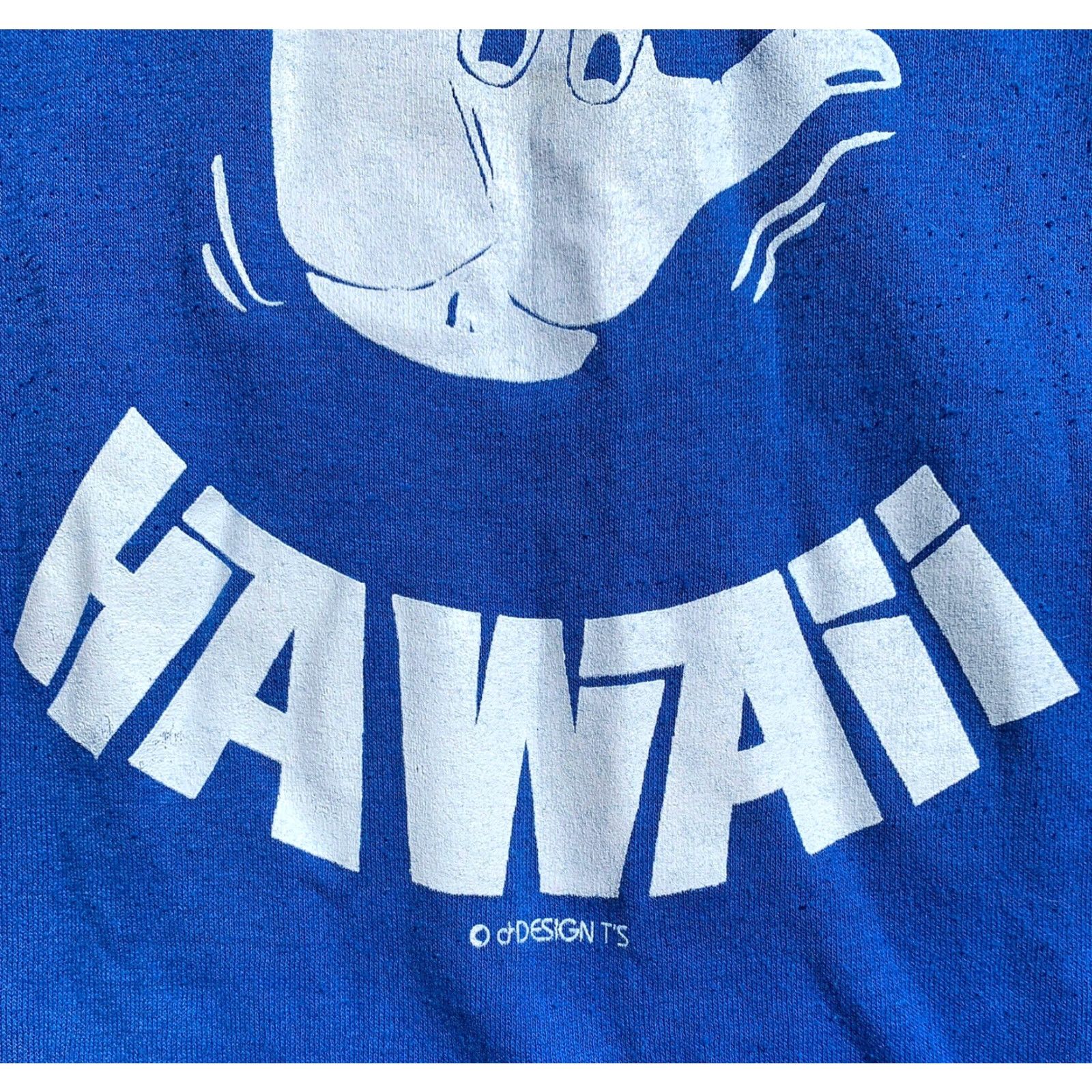 Vintage VINTAGE Hang Loose Hawaii T-Shirt L Blue 50/50 Polycotton Men USA Graphic Tee Made In USA Hawaii Shirt Mens Size US L / EU 52-54 / 3 - 6 Thumbnail