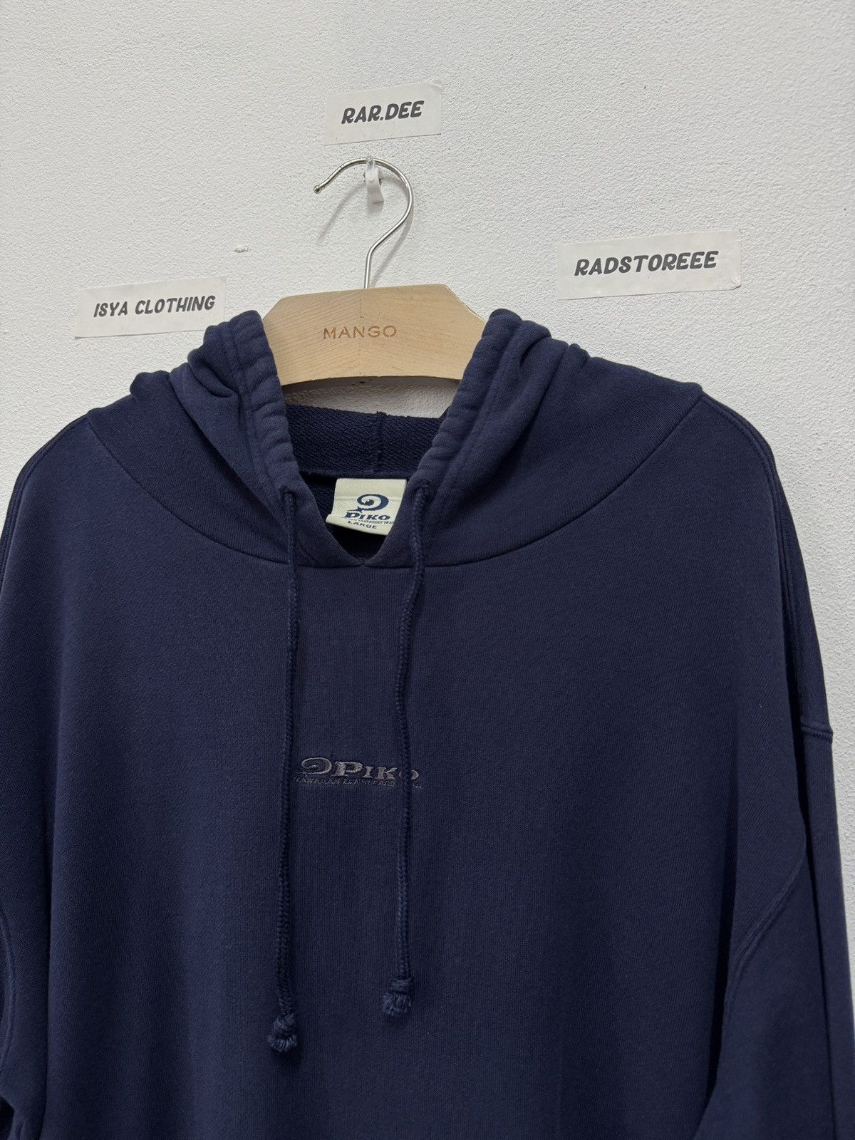 Vintage Vintage Piko Hawaii Hoodie Navy Blue Size US L / EU 52-54 / 3 - 4 Thumbnail
