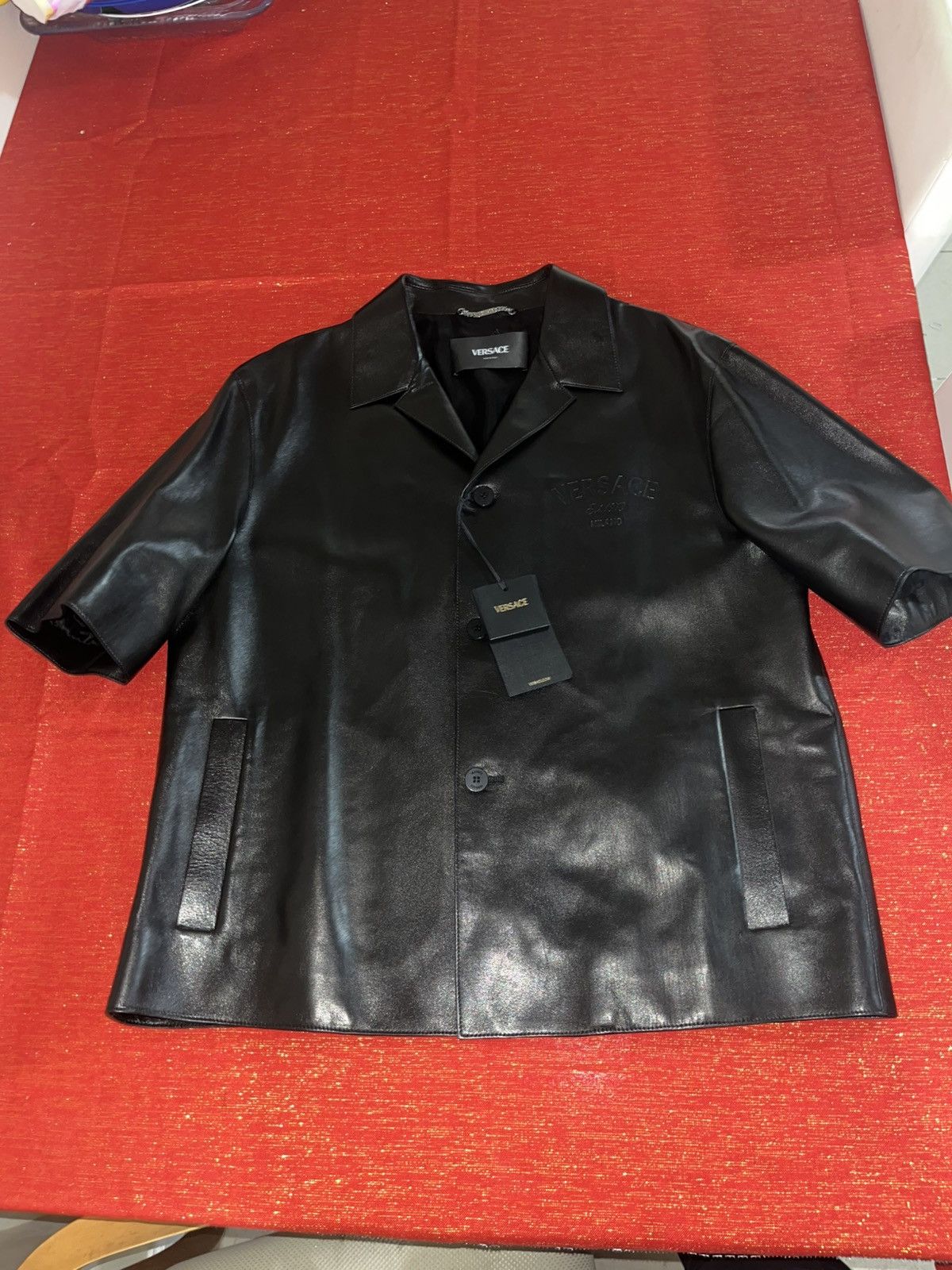 Versace Versace Leather Shirt Sz 54 Size US L / EU 52-54 / 3 - 19 Thumbnail