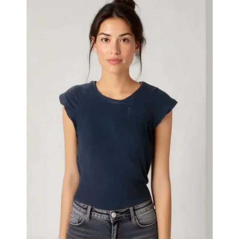 Other Derek heart dark blue‎ short sleeve shirt size M Size M / US 6-8 / IT 42-44 - 1 Thumbnail