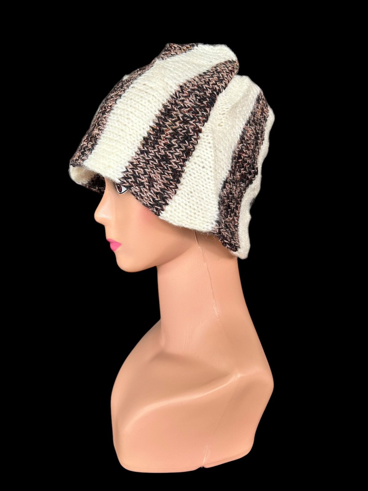 Japanese Brand × Kapital × Vintage Crochet Knitted Handmade Beanie Hats Size ONE SIZE - 3 Thumbnail