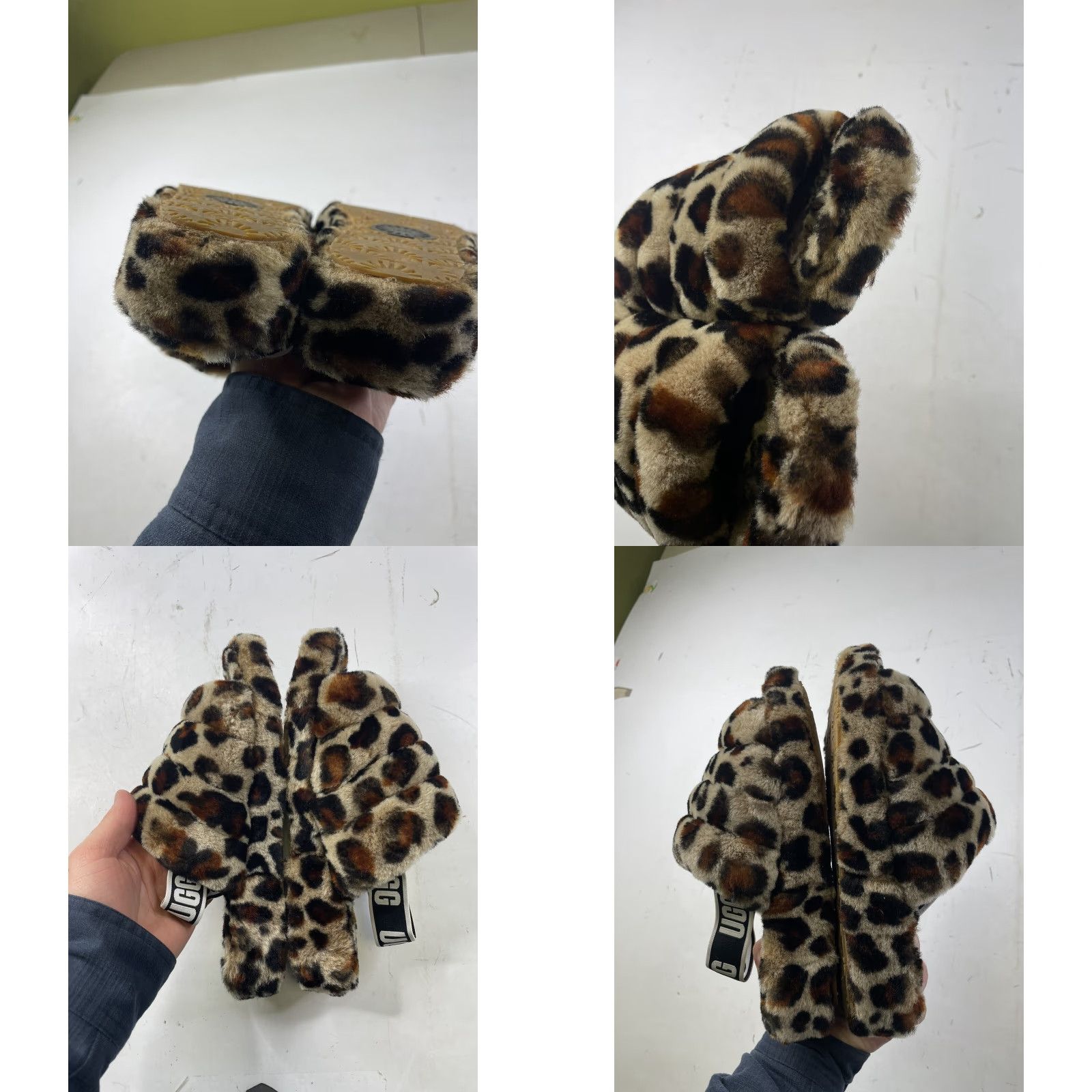 Ugg UGG Australia Fluff Yeah Leopard Moccasin Slipper Slip On Sandal Women US 9 / EU 40 / UK 7 Amphora Shearling Slipper Leopard Size US 7 / IT 37 - 8 Thumbnail