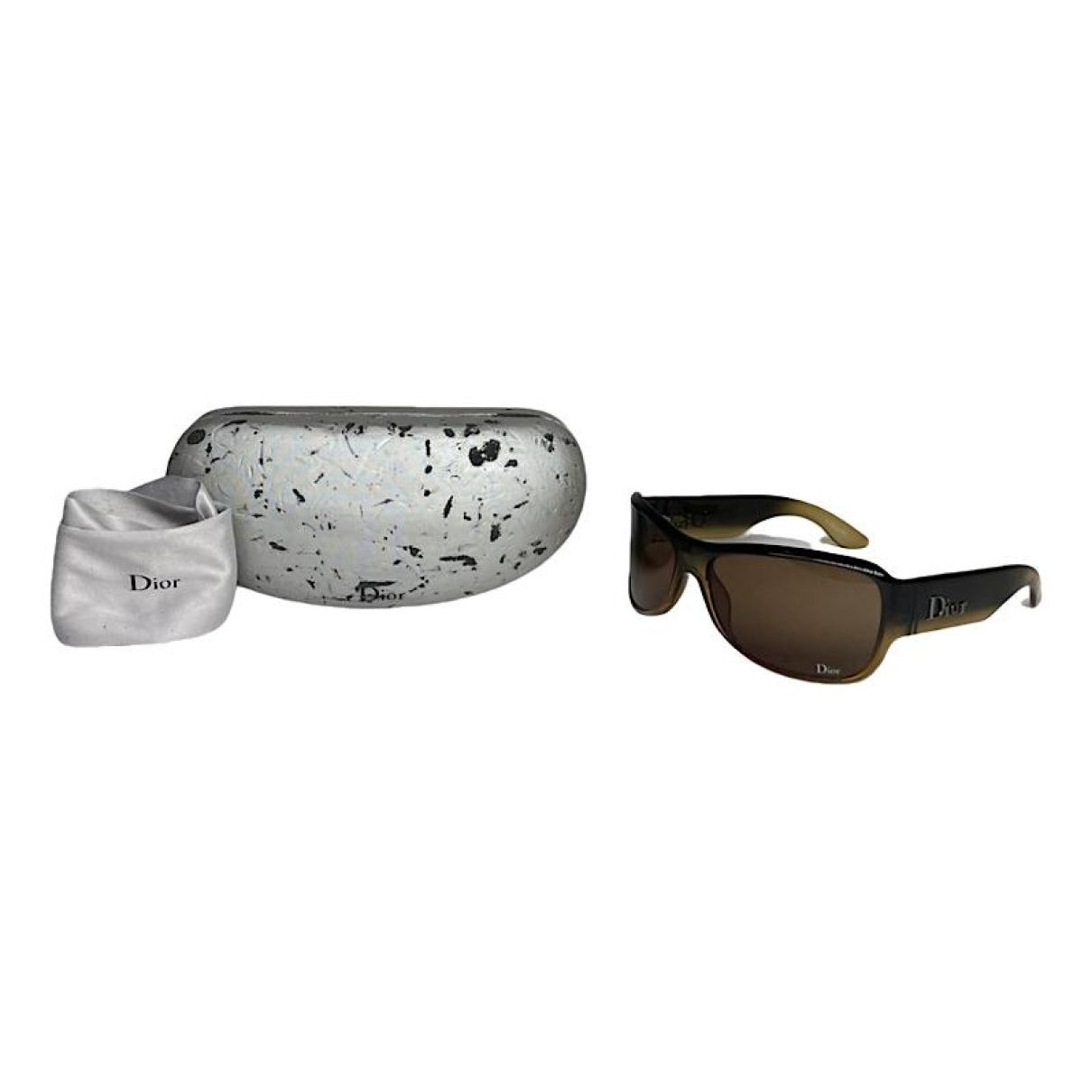 Dior Yellow Plastic Sunglasses Size ONE SIZE - 1 Thumbnail