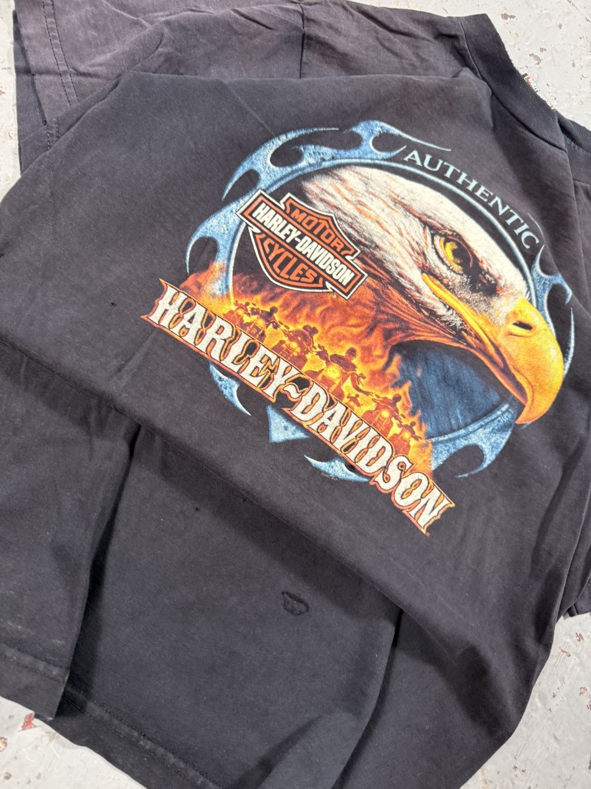 Vintage Vintage Harley Davidson Neo Tribal Tee Size US M / EU 48-50 / 2 - 2 Thumbnail
