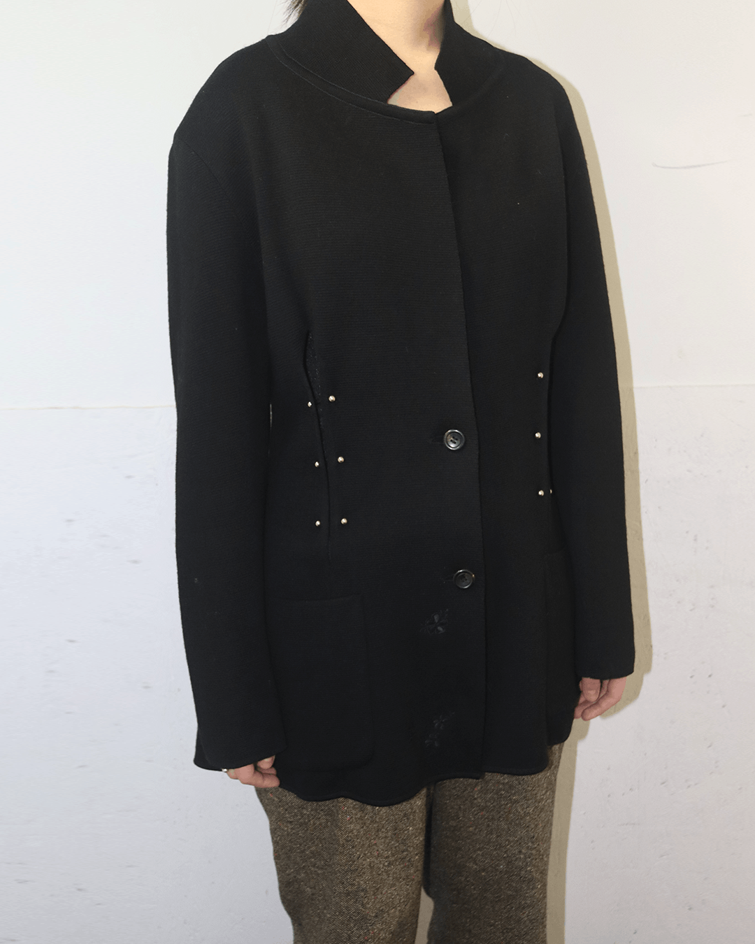 Issey Miyake Issey Miyake Studded Wool Blazer Size M / US 6-8 / IT 42-44 - 4 Thumbnail