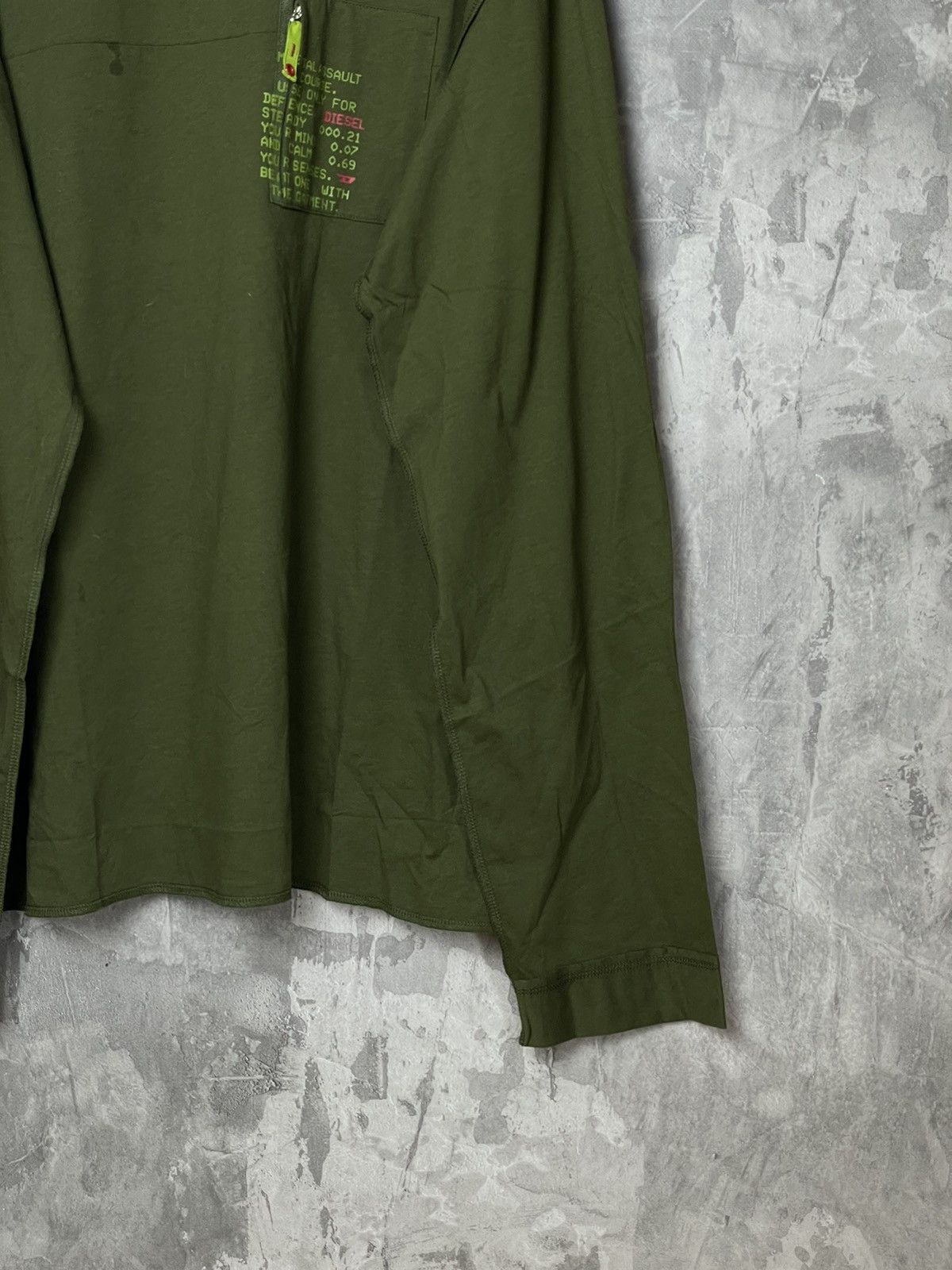 Diesel × Vintage Vintage Y2K Diesel Printed Long Sleeve T-Shirt Center Logo Size US XL / EU 56 / 4 - 6 Thumbnail