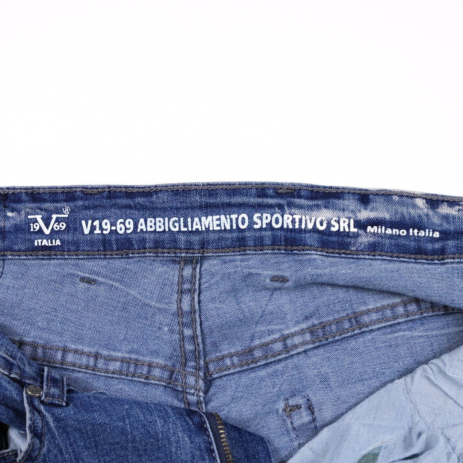 Other 19V69 Italia Denim Slim Skinny Jeans Straight Pants W34 L32 Size 34" / US 12 / IT 48 - 11 Thumbnail
