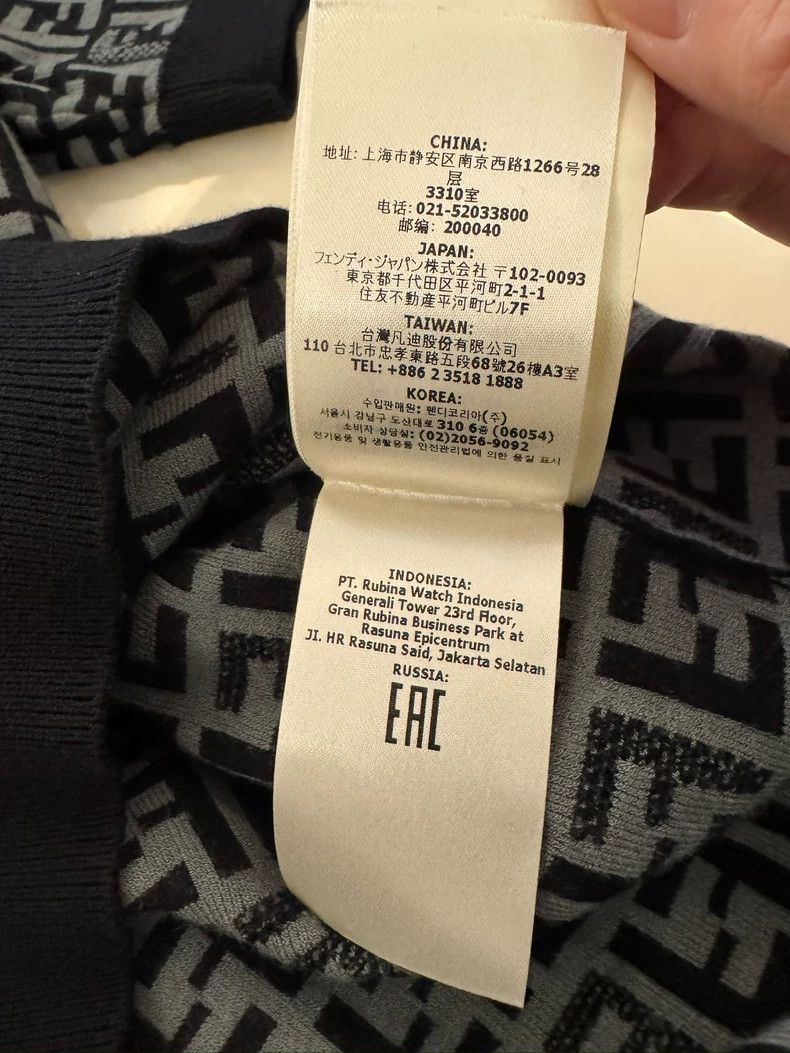 Fendi Fendi Strickwaren mit Logodruck Size US L / EU 52-54 / 3 - 6 Thumbnail