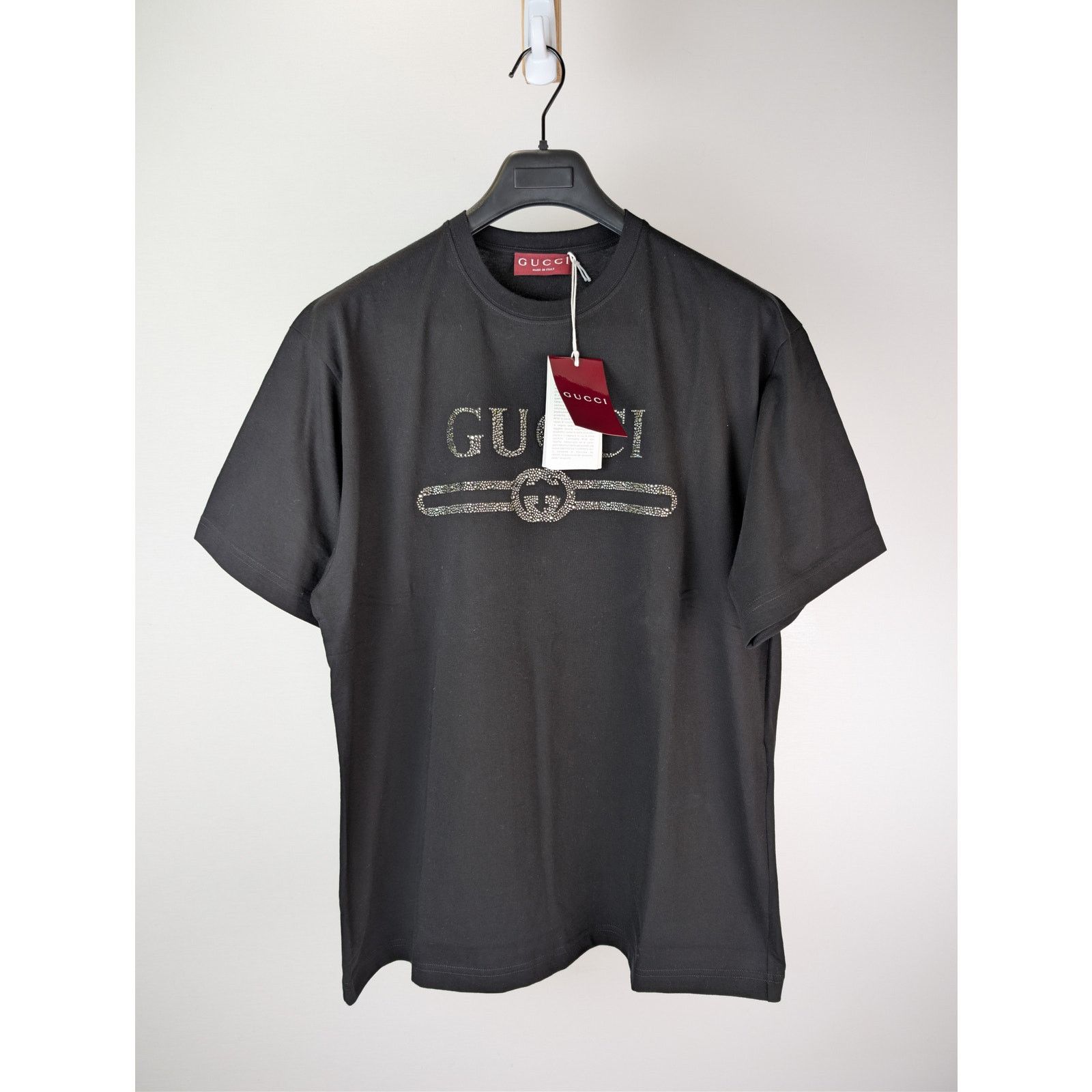 Gucci o1rshd1 Cotton Jersey Short-Sleeve T-Shirt in Black / Mix Size US XL / EU 56 / 4 - 2 Thumbnail