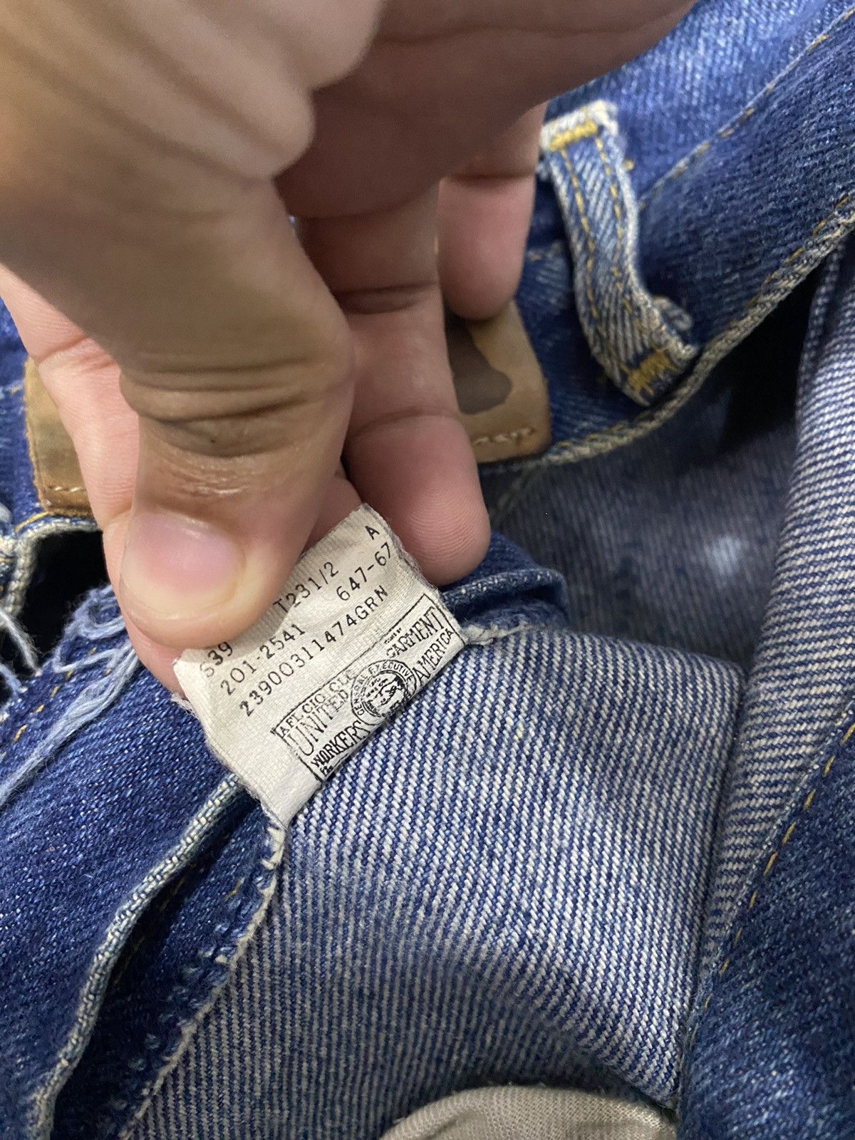 Lee LEE RIDERS MUD WASH RUSTY DISTRESS SEMI FLARE DENIM JEANS Size US 30 / EU 46 - 13 Thumbnail