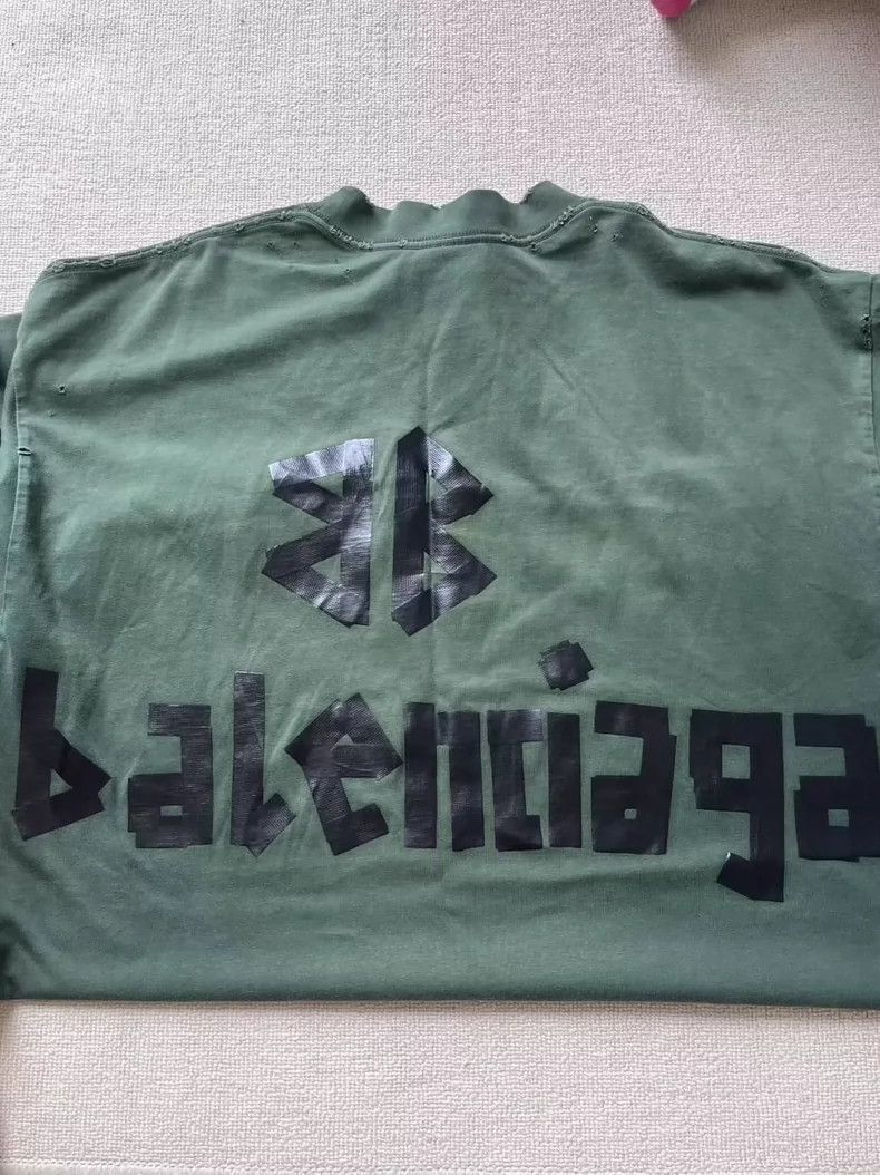 Balenciaga Balenciaga Logo printed Jersey crewneck T-shirt Size US XS / EU 42 / 0 - 4 Thumbnail