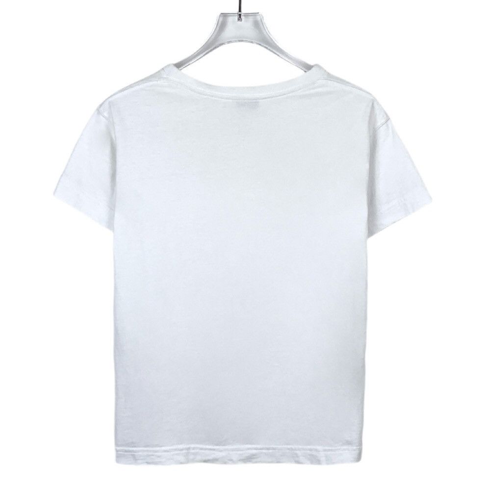 Balenciaga Balenciaga T-Shirt – White Logo Cotton Crewneck (Size XS) Size XS / US 0-2 / IT 36-38 - 8 Thumbnail