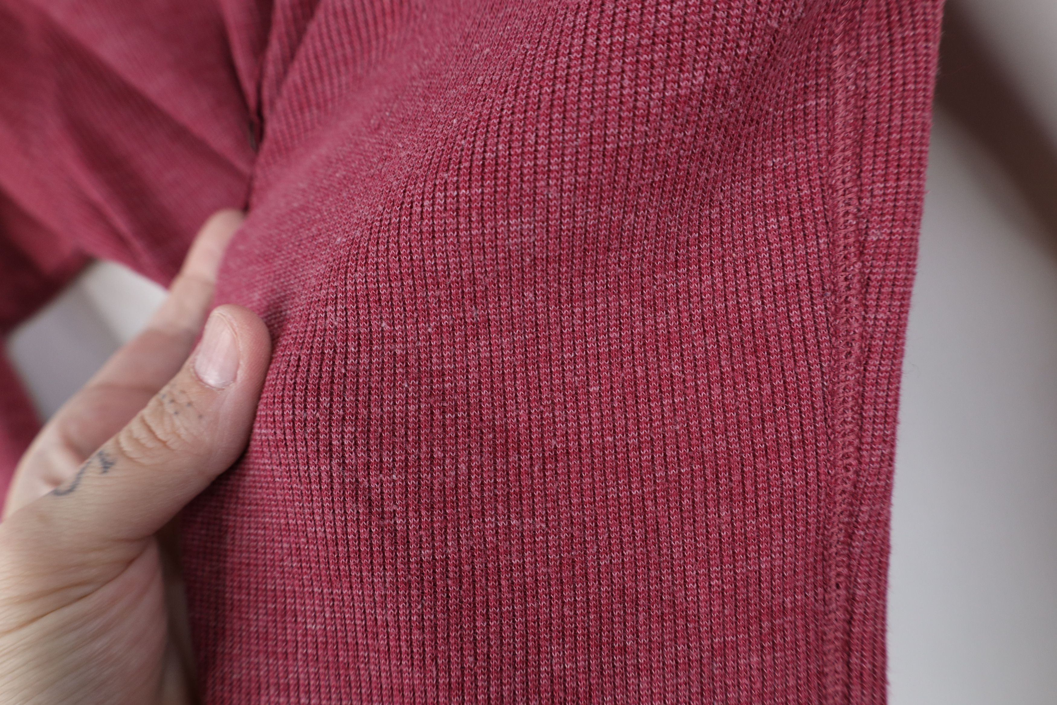 Abercrombie & Fitch Vintage 90s Y2K Abercrombie & Fitch Knit Henley T-Shirt Size M / US 6-8 / IT 42-44 - 6 Thumbnail