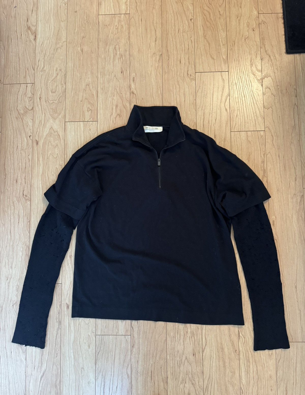 1017 ALYX 9SM Alyx Double thermal Shirt Distressed quarter zip Size US M / EU 48-50 / 2 - 1 Thumbnail