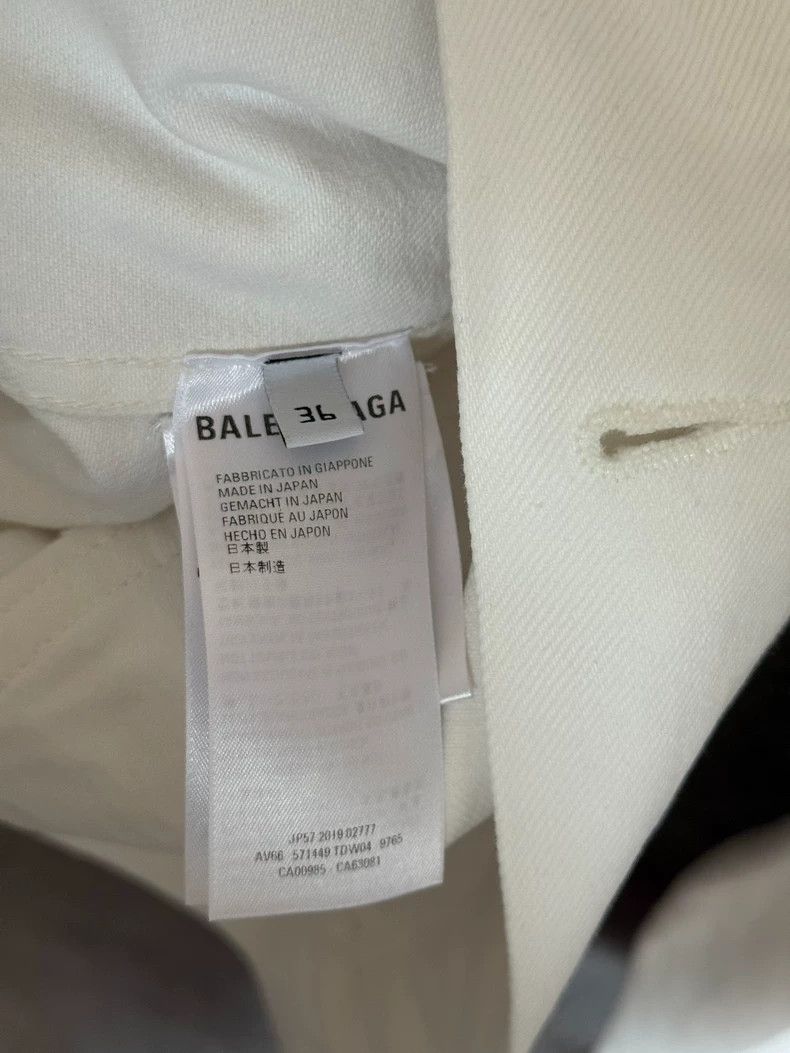 Balenciaga Balenciaga size 36 Back Letter Embroidery Logo Denim Jacke Size S / US 4 / IT 40 - 4 Thumbnail