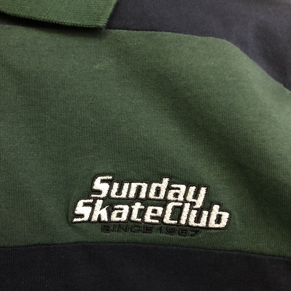 Japanese Brand WEGO SUNDAY SKATE CLUB COLOUR BLOCK OVERSIZE POLO TEE Size US M / EU 48-50 / 2 - 5 Thumbnail