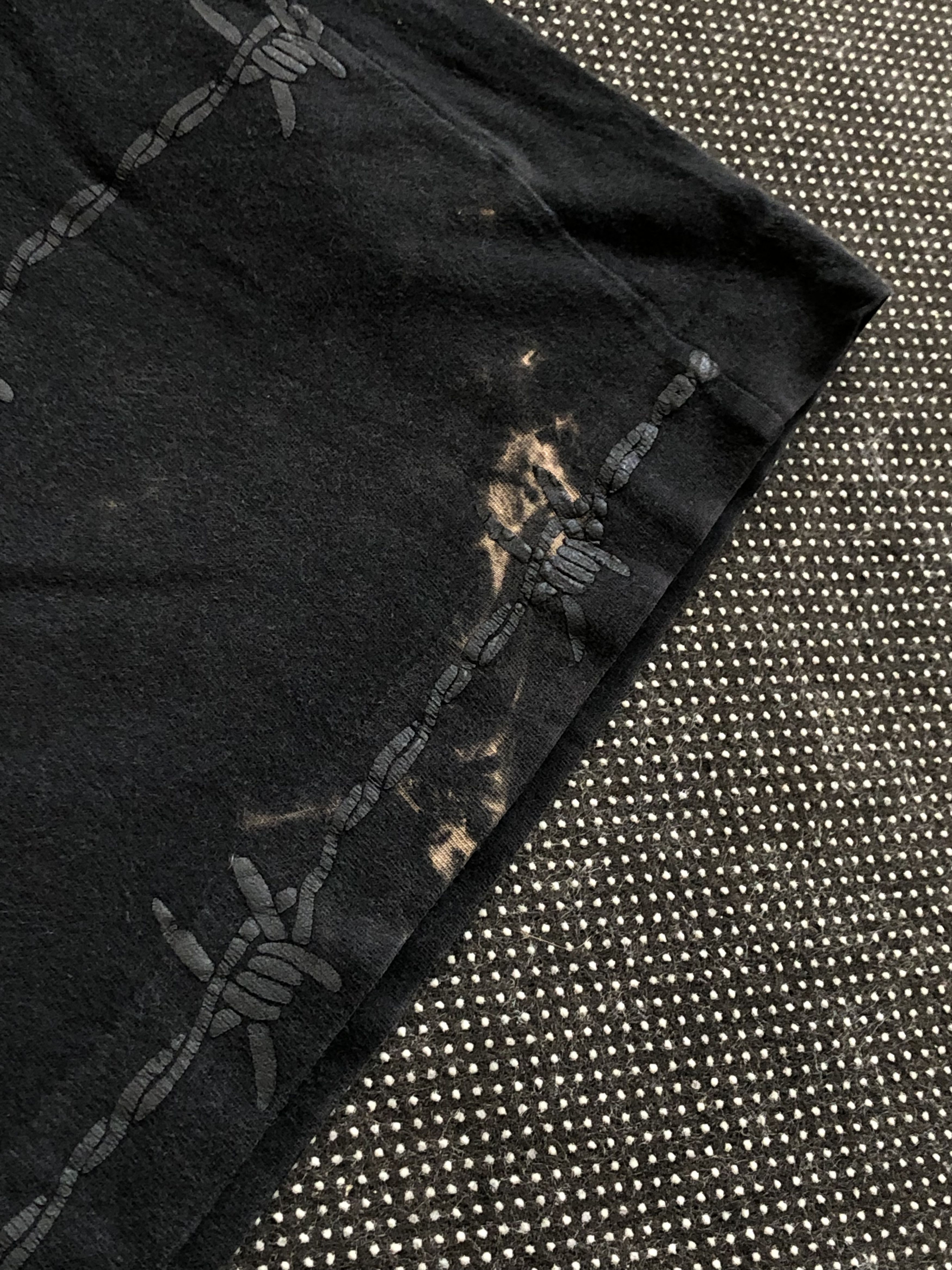 Comme des Garcons AW2006 CDG HOMME PLUS BARBED WIRE DISTRESS TEE BLACK Size US S / EU 44-46 / 1 - 9 Thumbnail