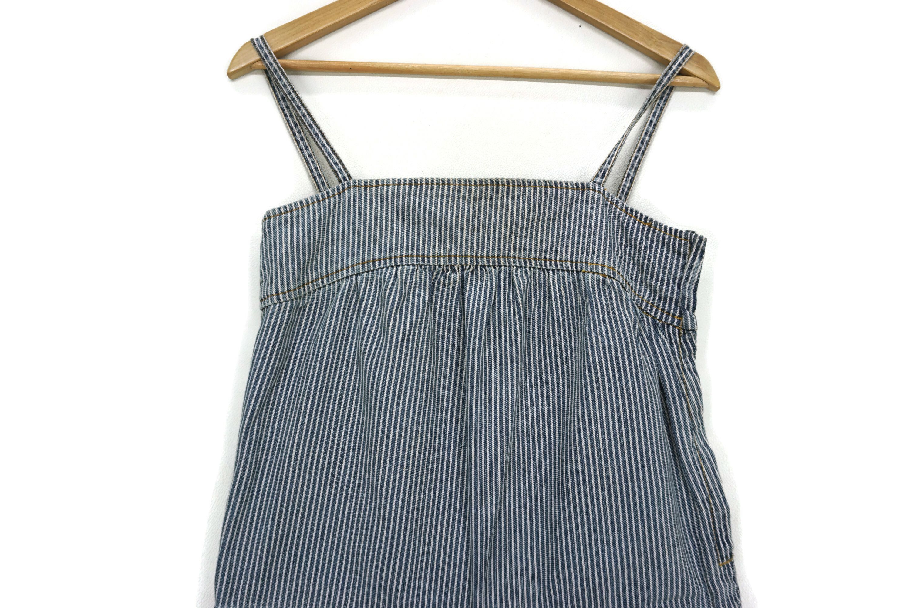 Japanese Brand X-girl Jeans Size W34xL30.5 Hickory Overalls Workwear Size 26" / US 2 / IT 38 - 3 Thumbnail