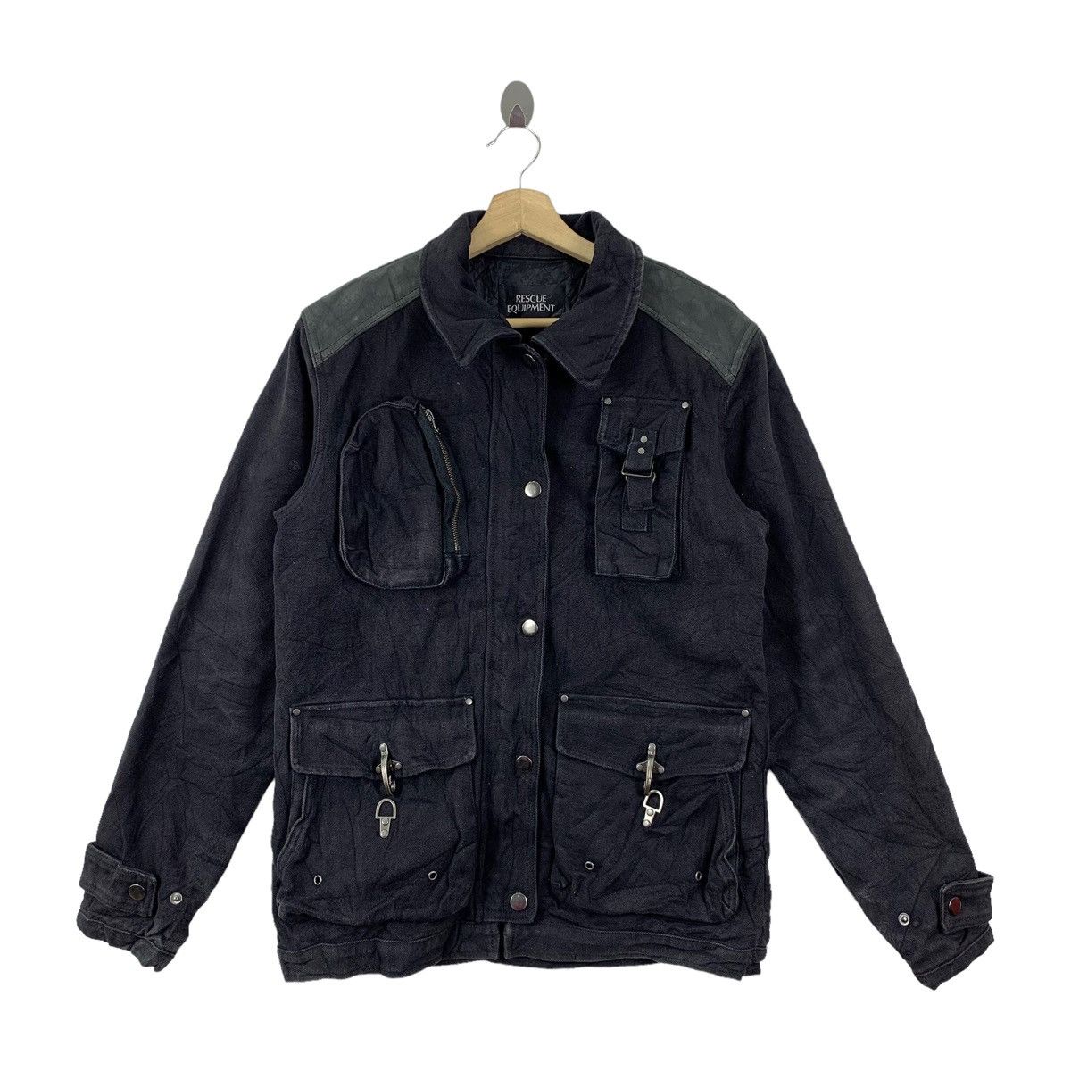 image of Resque Equipment Workwear Worker Design Canvas in Black, Men's (Size Large)
