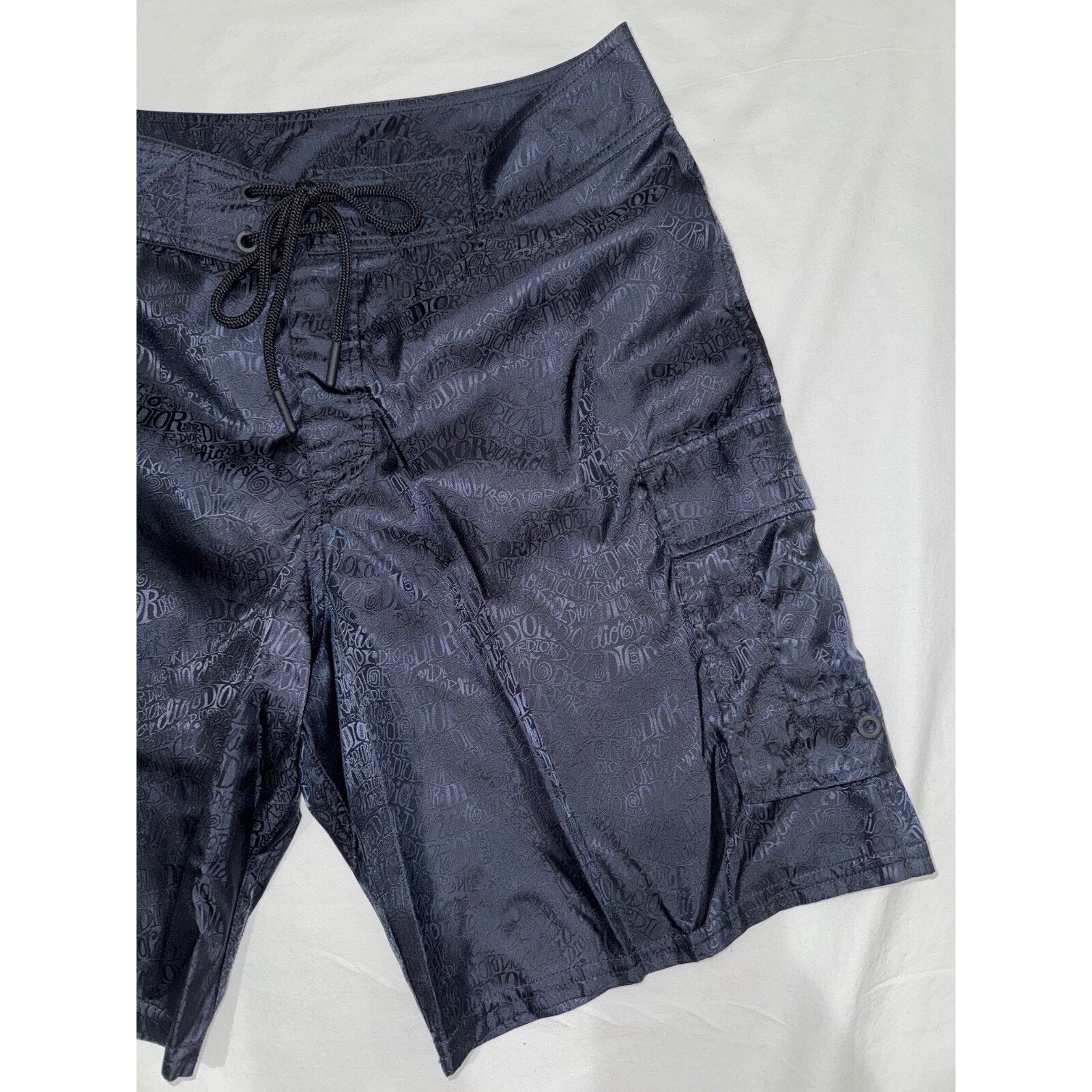 Dior Dior Shawn Stussy Black All Over Logo Boxer Swim Swimming Size US 32 / EU 48 - 3 Thumbnail